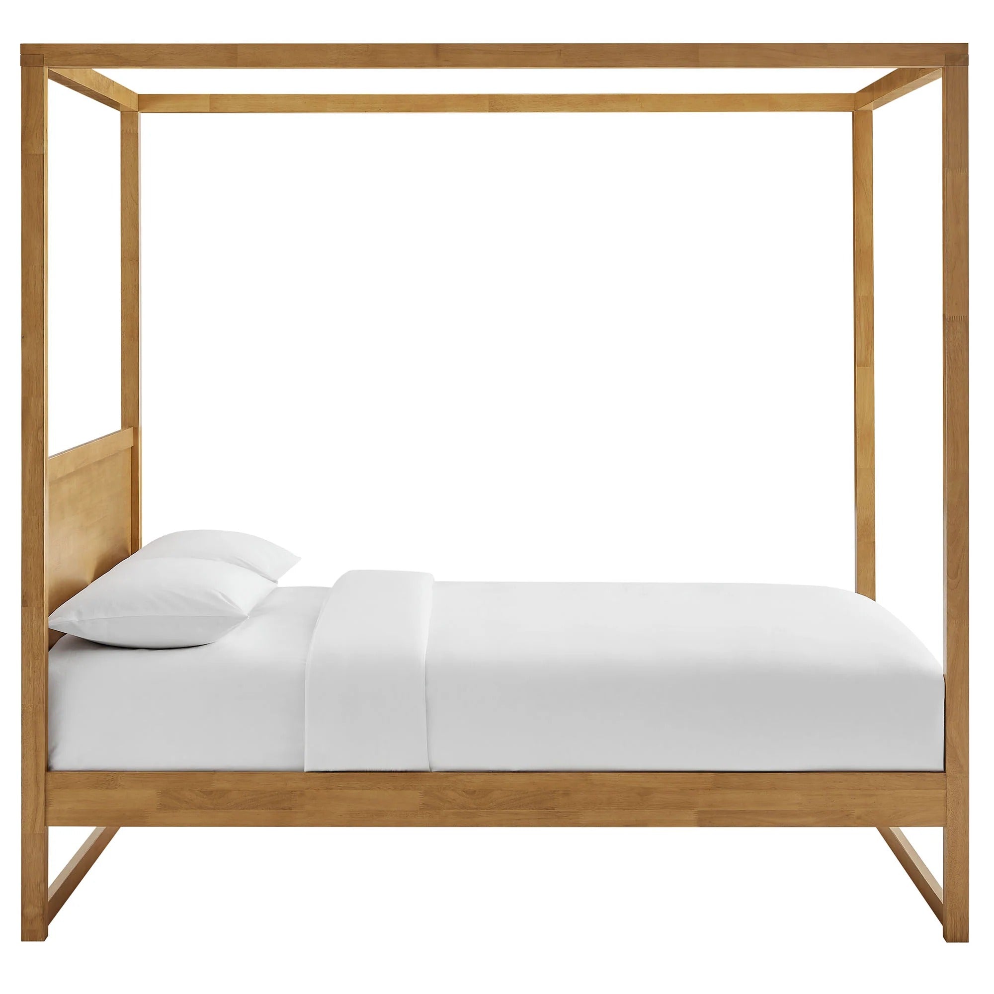 Alva Queen Wood Canopy Platform Bed