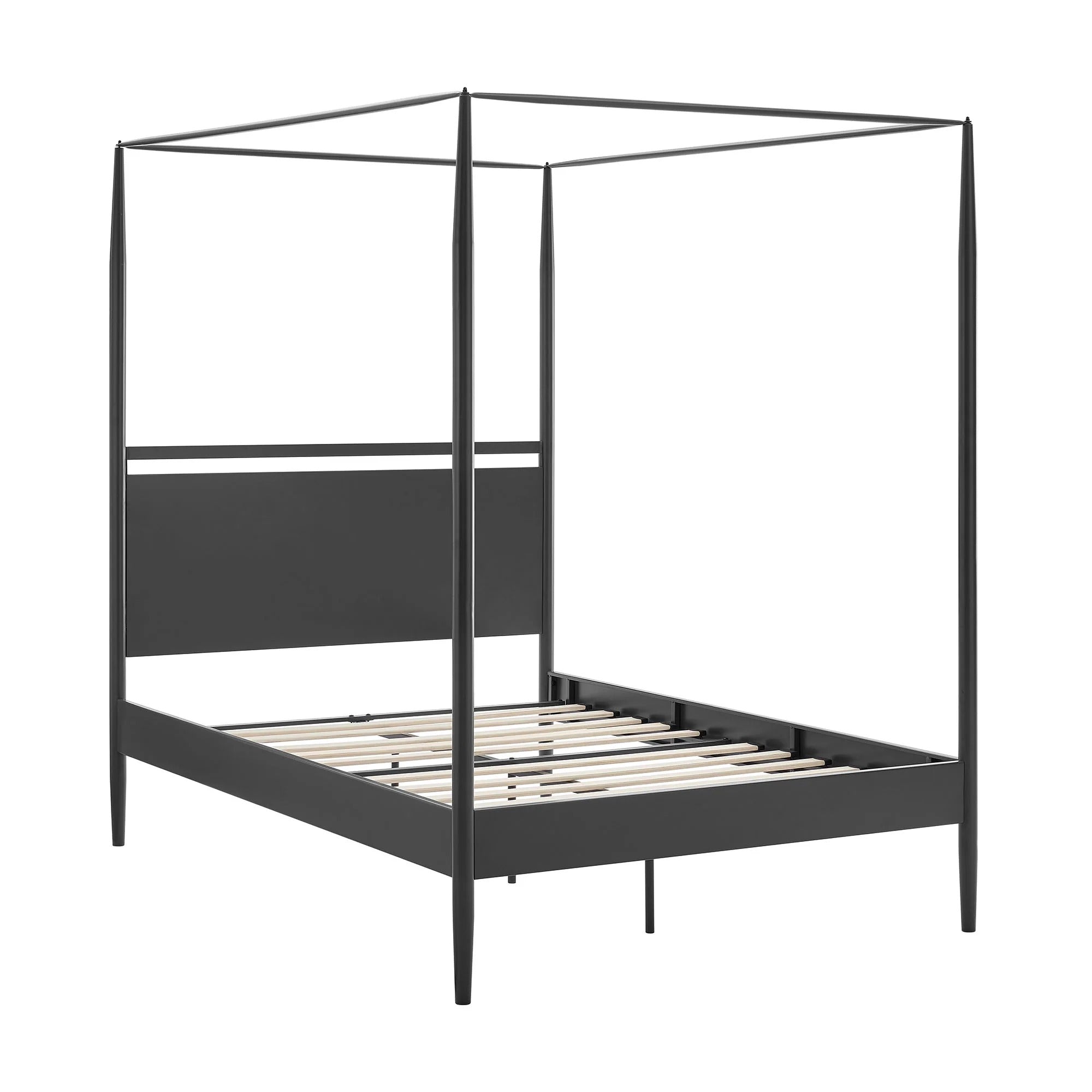 Marlowe 4-Poster Canopy Metal Queen Platform Bed