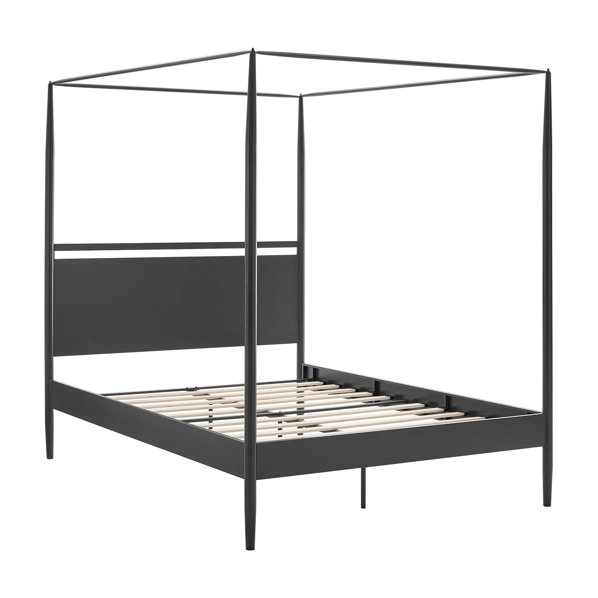 Marlowe 4-Poster Canopy Metal Queen Platform Bed