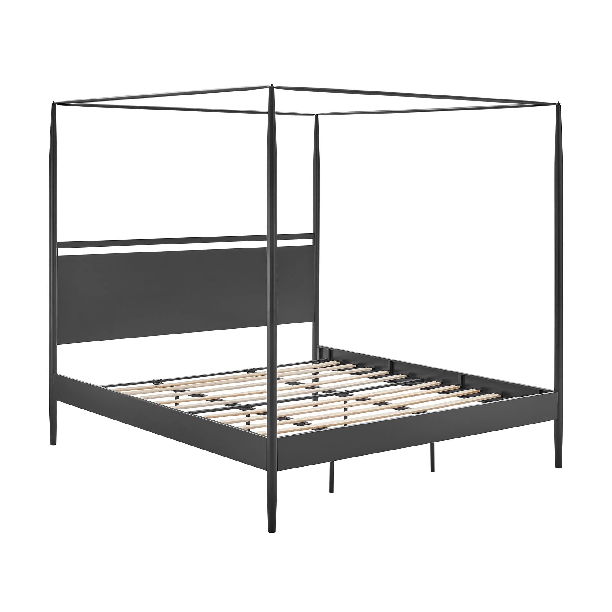 Marlowe 4-Poster Canopy Metal Queen Platform Bed