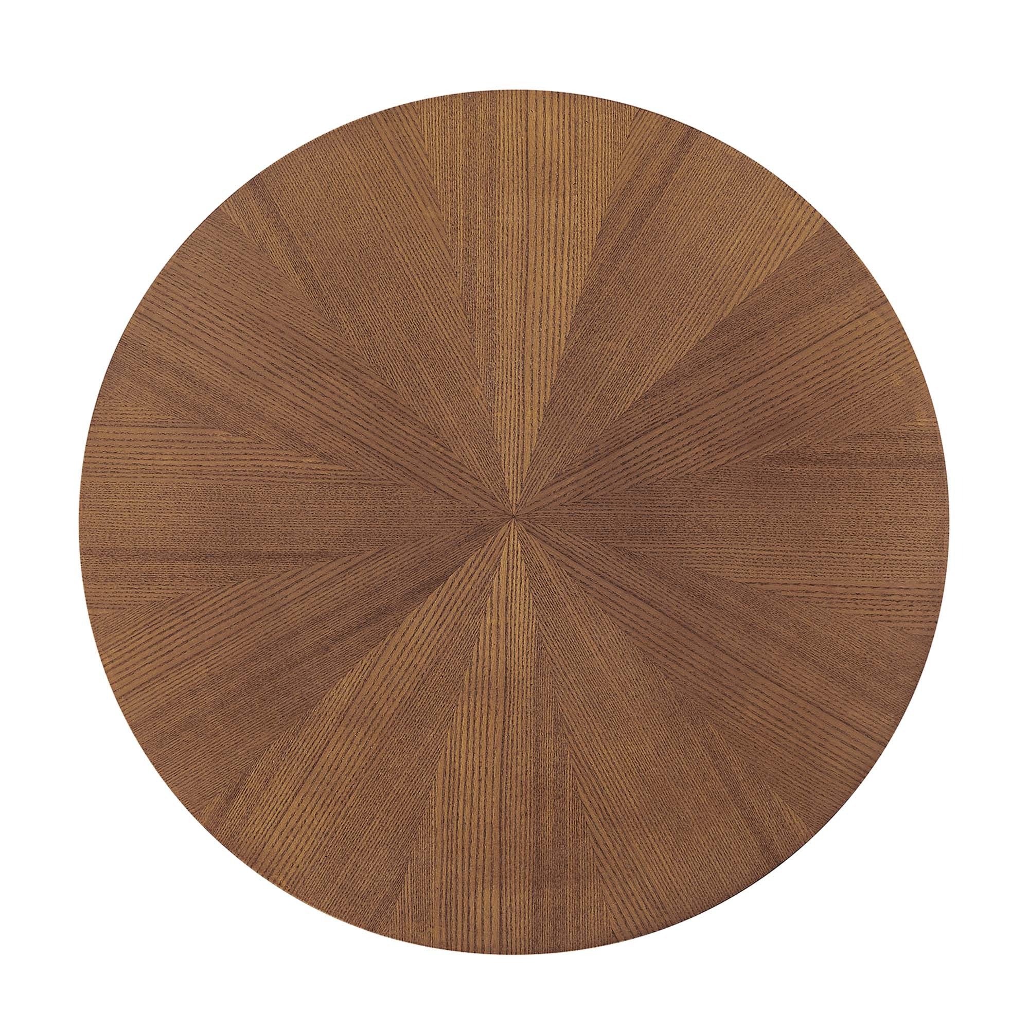 Crossroads 24” Round Wood Side Table