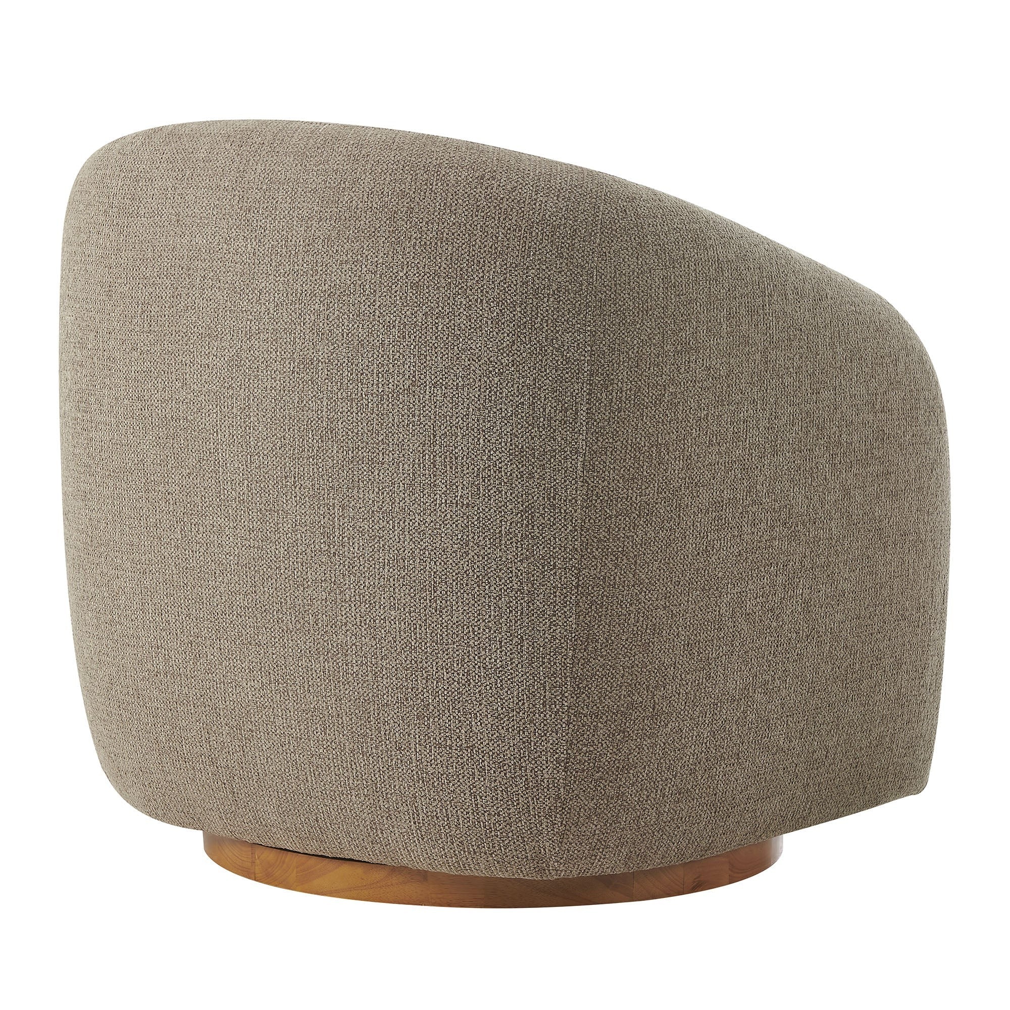 Holland Swivel Chenille Fabric Armchair