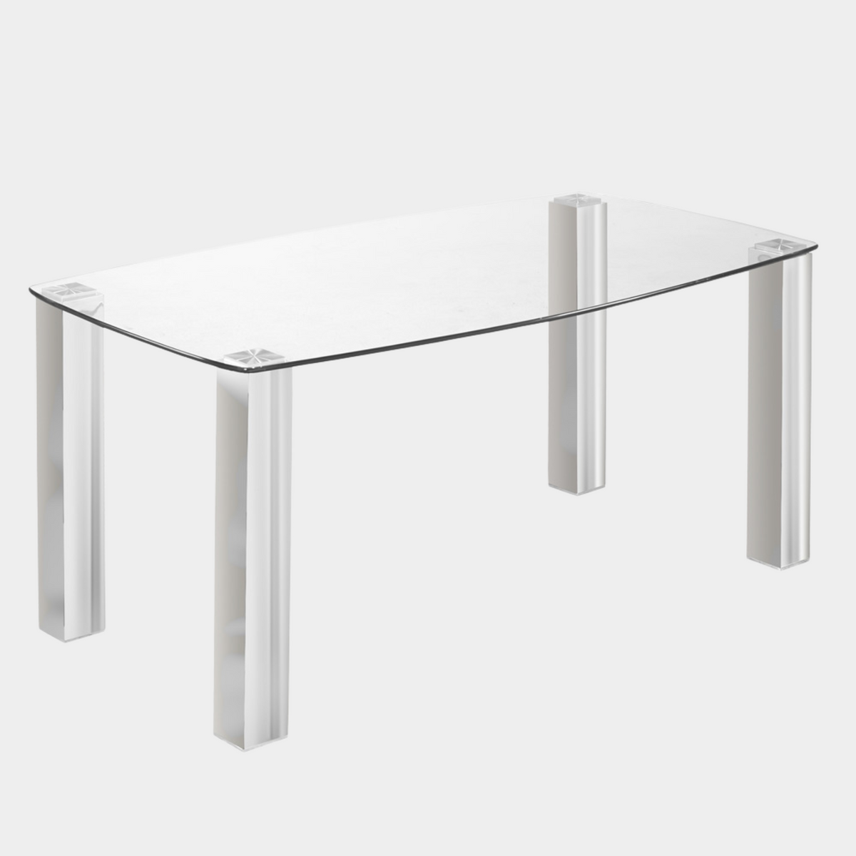 James Dining Table Legs - Brushed Steel