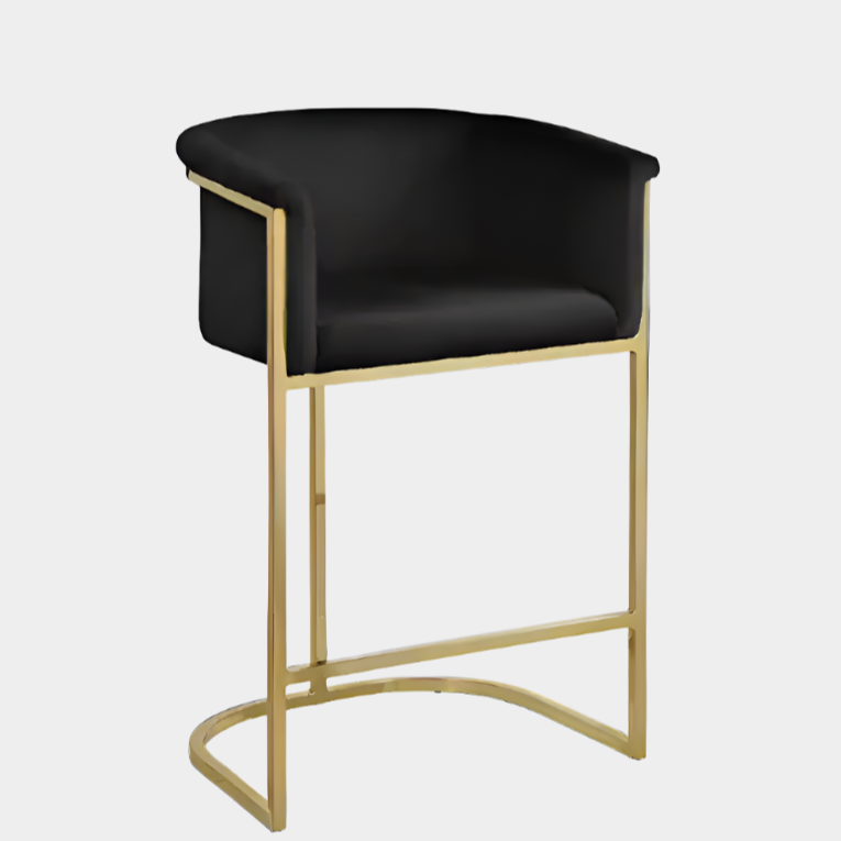 Tabouret de bar Kanye (velours)
