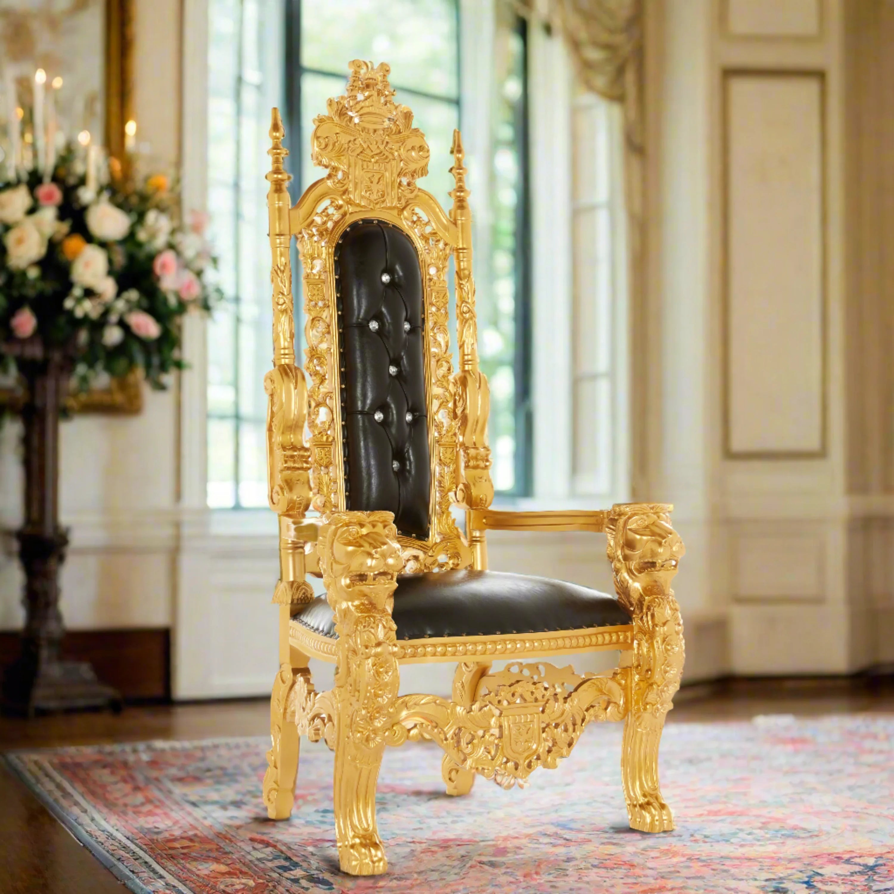 King David Lion Throne Chair - Vinyl