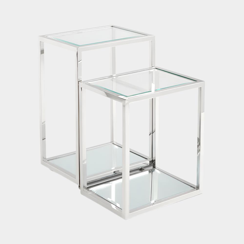 Level End Table - Multi Silver