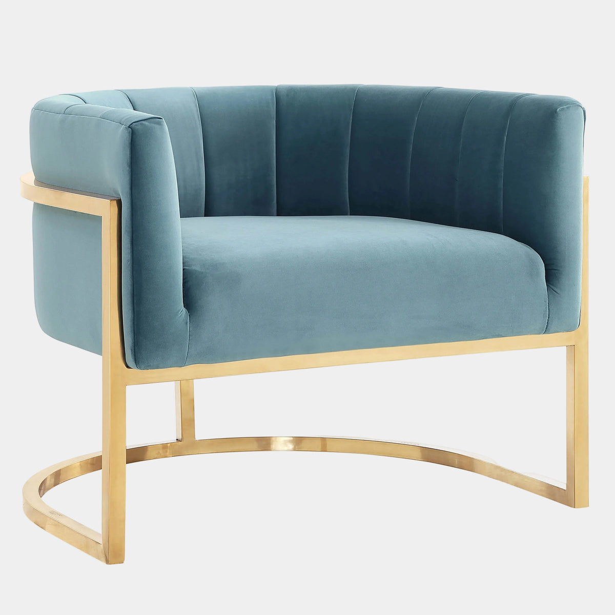 Magnolia Accent Chair Base - Performance Velvet Gold
