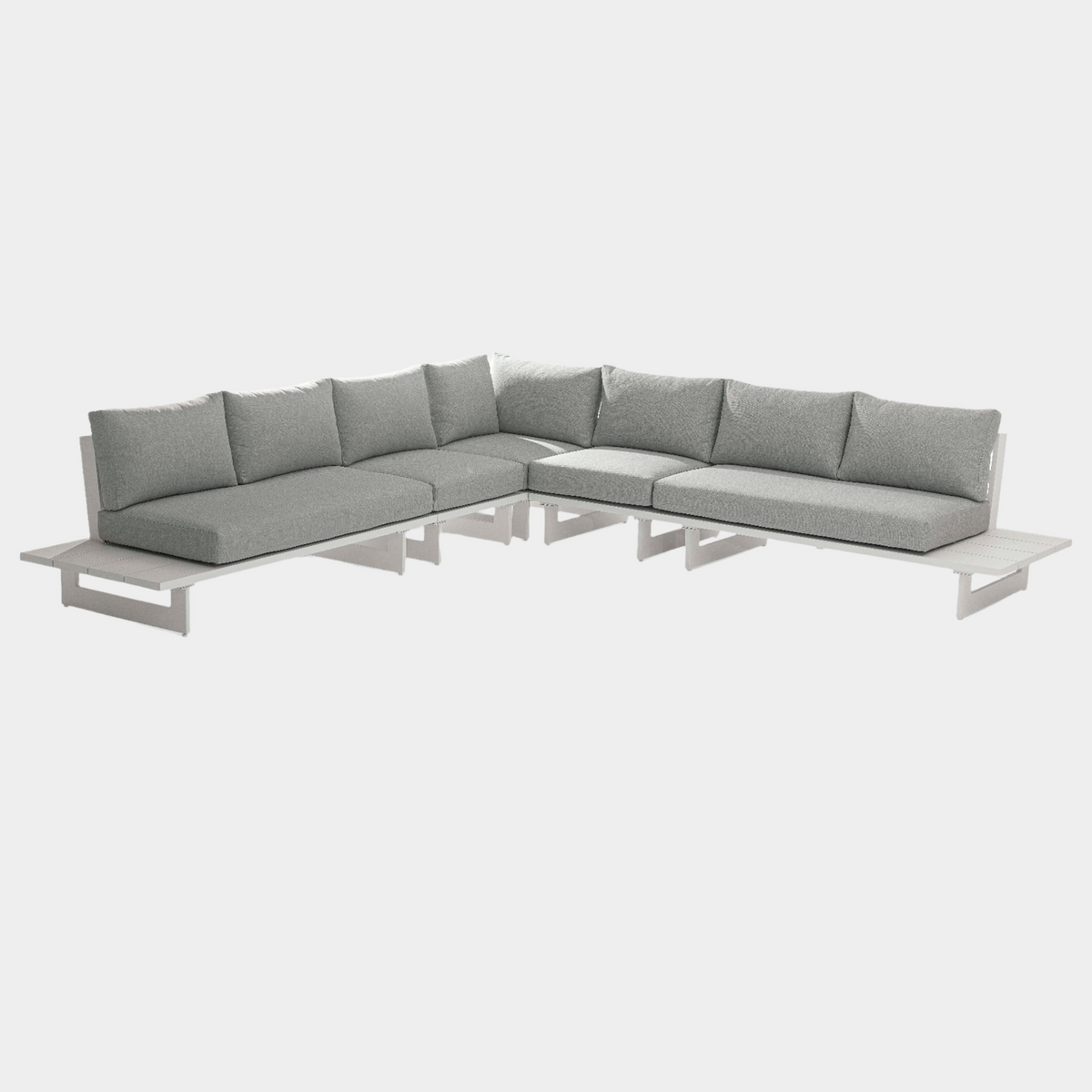 Maldives Water Resistant Outdoor Patio 5Pc Sectional - 129.5" Fabric Upholstered