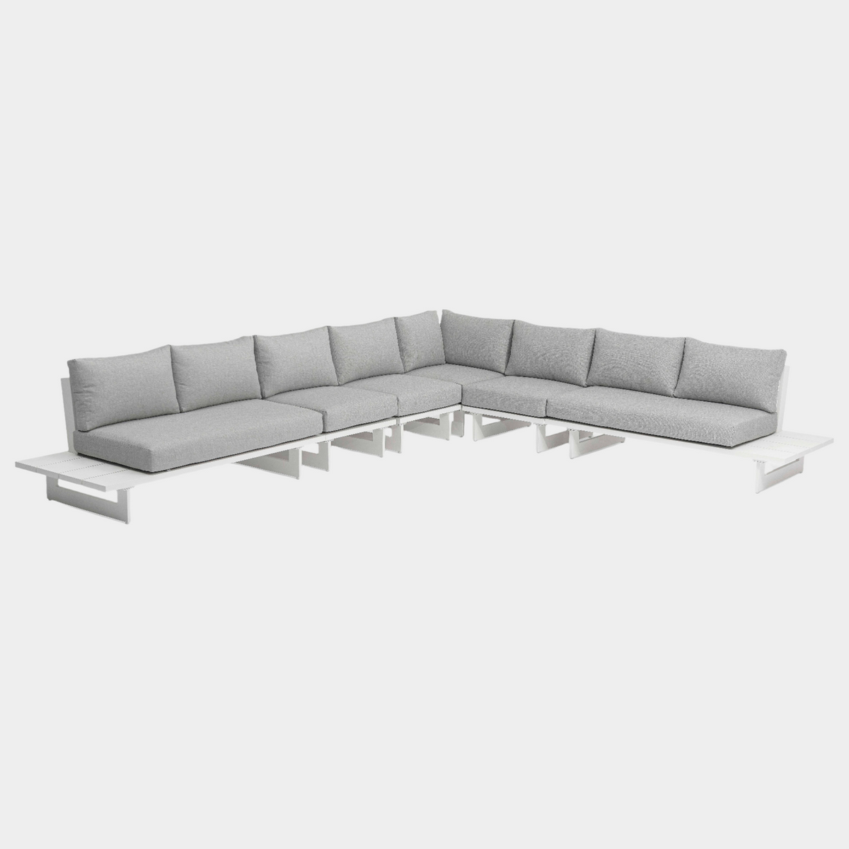 Maldives Water Resistant Outdoor Patio 6Pc Sectional - 157" Fabric Upholstered