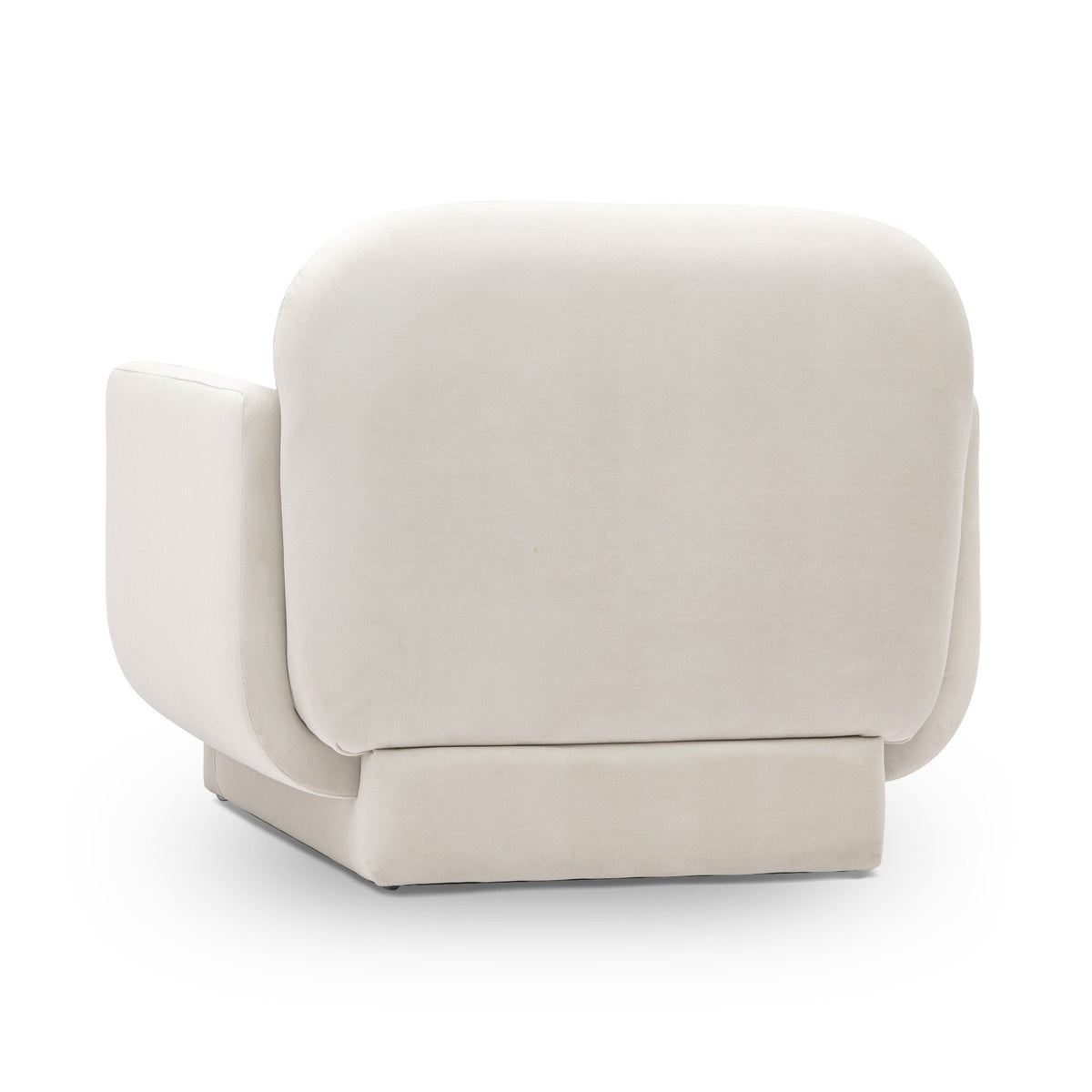 Azalea Performance Velvet Accent Chair - Cream