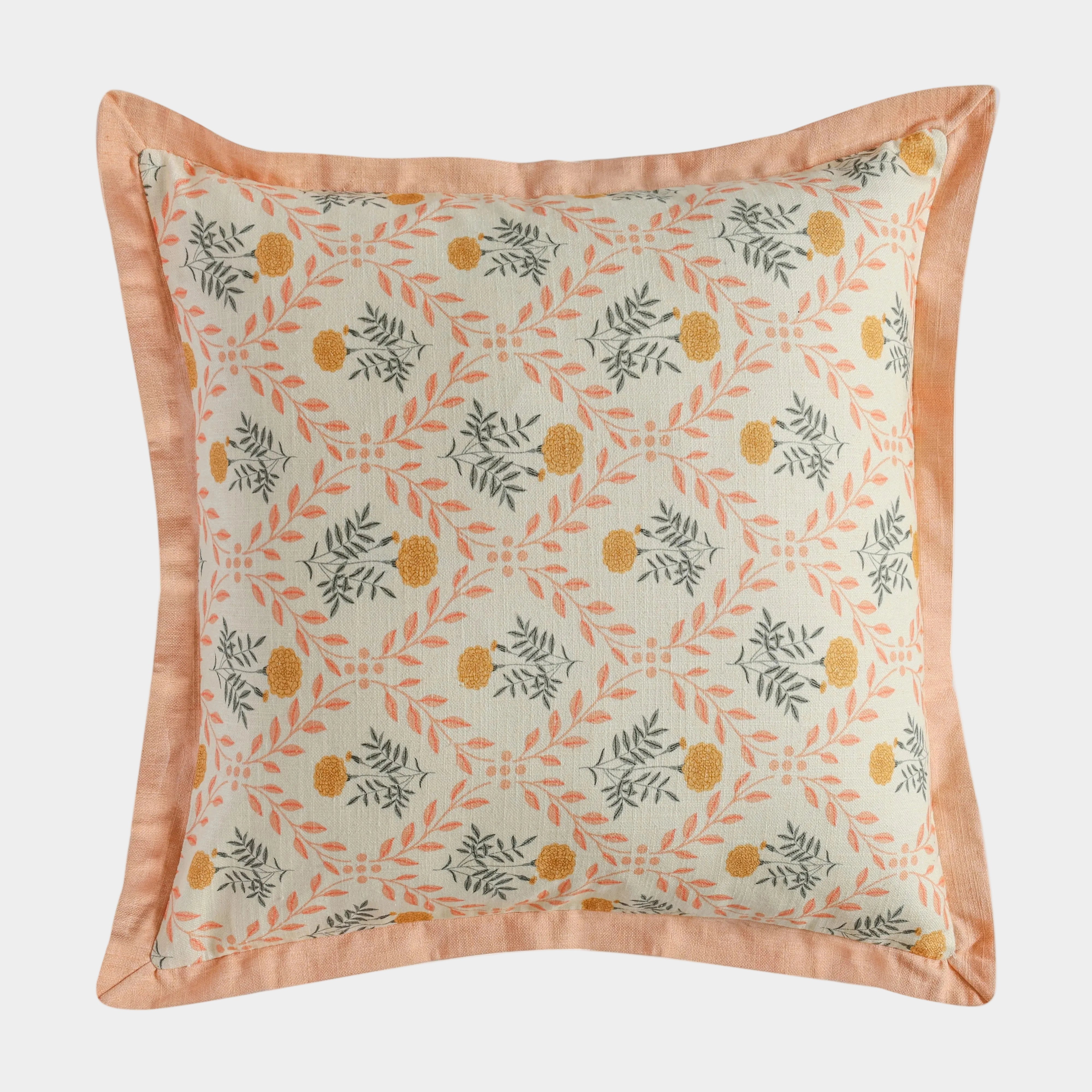 Dolce 20" Blush Pink Natural Cotton Throw Pillow