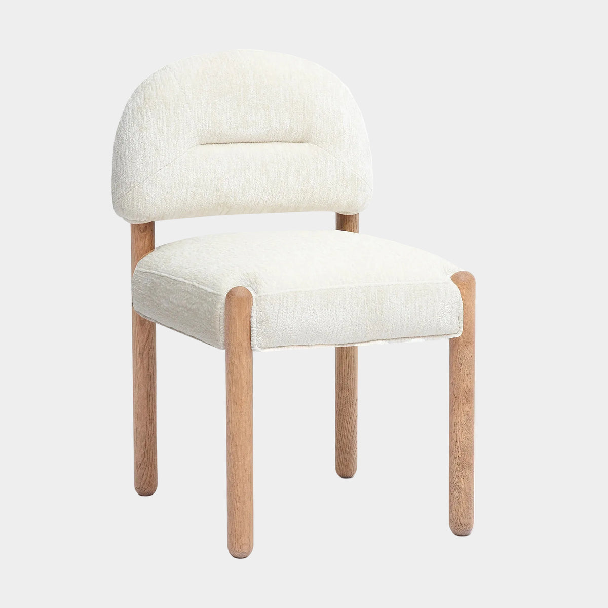 Bruno Thick Performance Chenille Arched Back Dining Chair