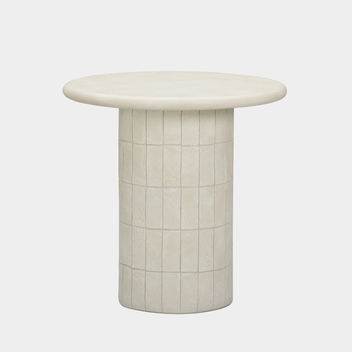 Fafo Beige Indoor/Outdoor Concrete Side Table