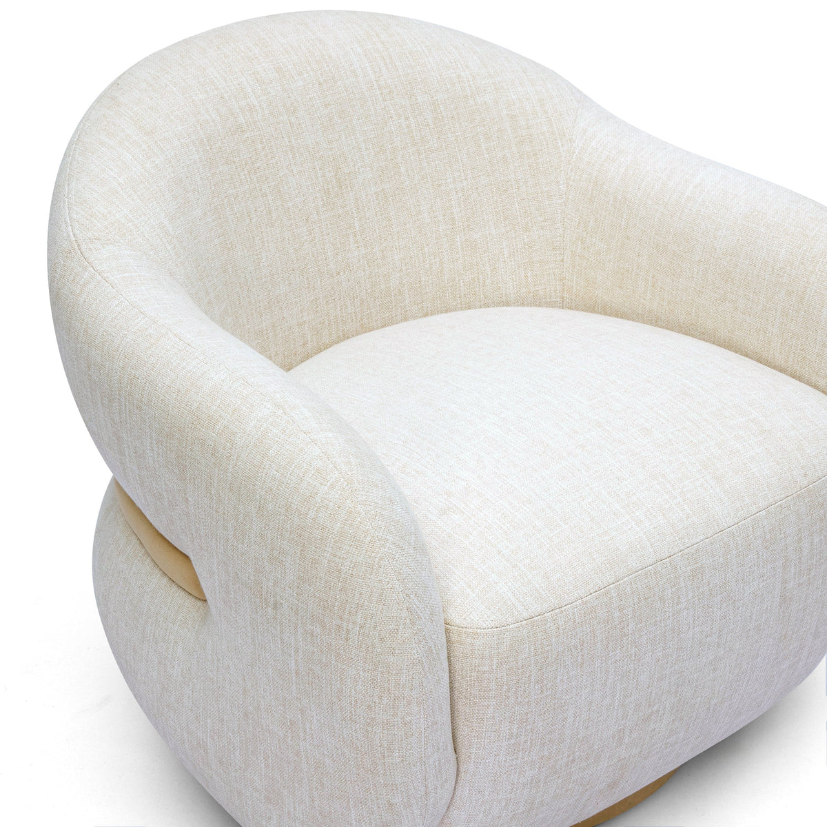 Salma Swivel Accent Chair - Cream