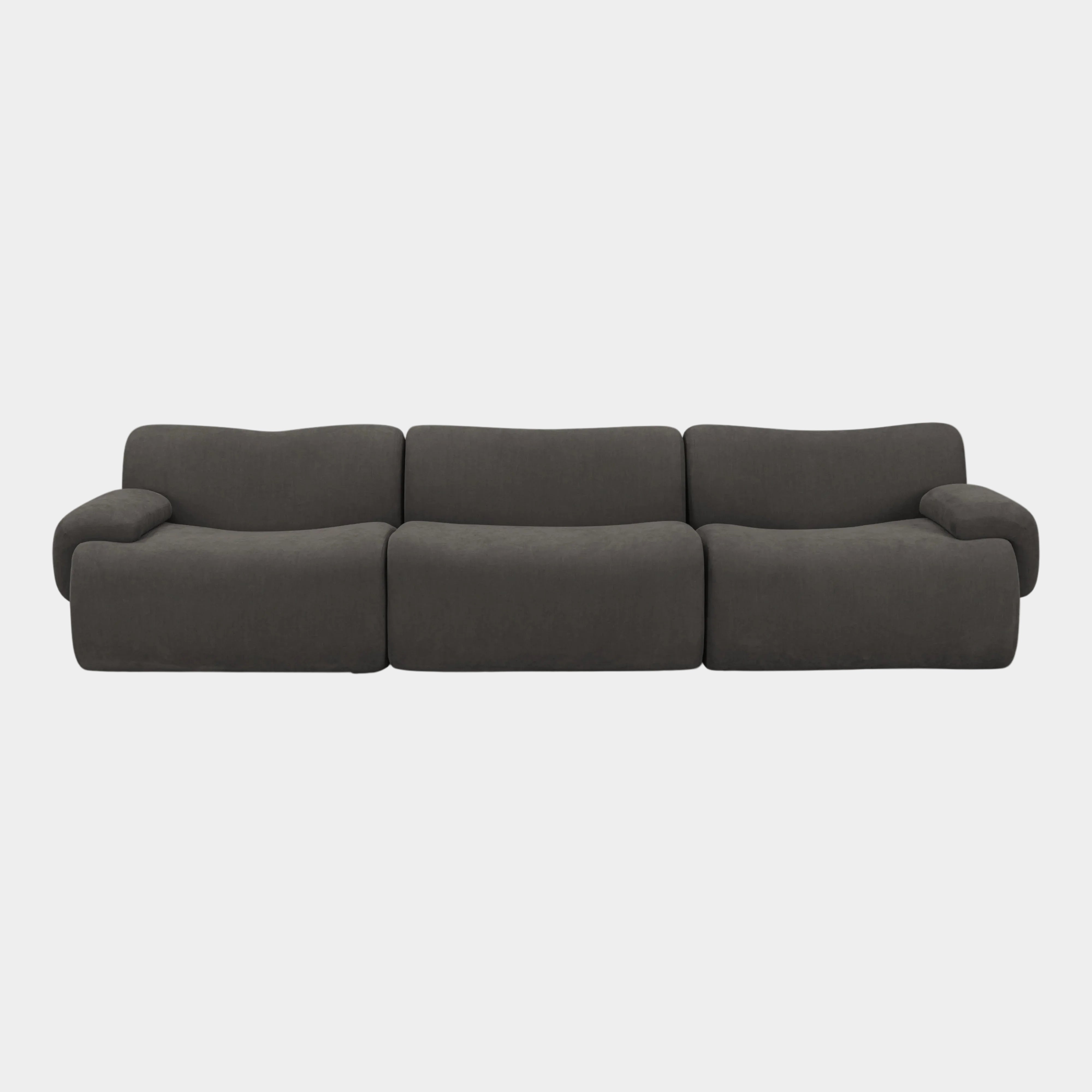 Zenith 116.5" Contract-Grade Upcycled Fabric Modular Sofa