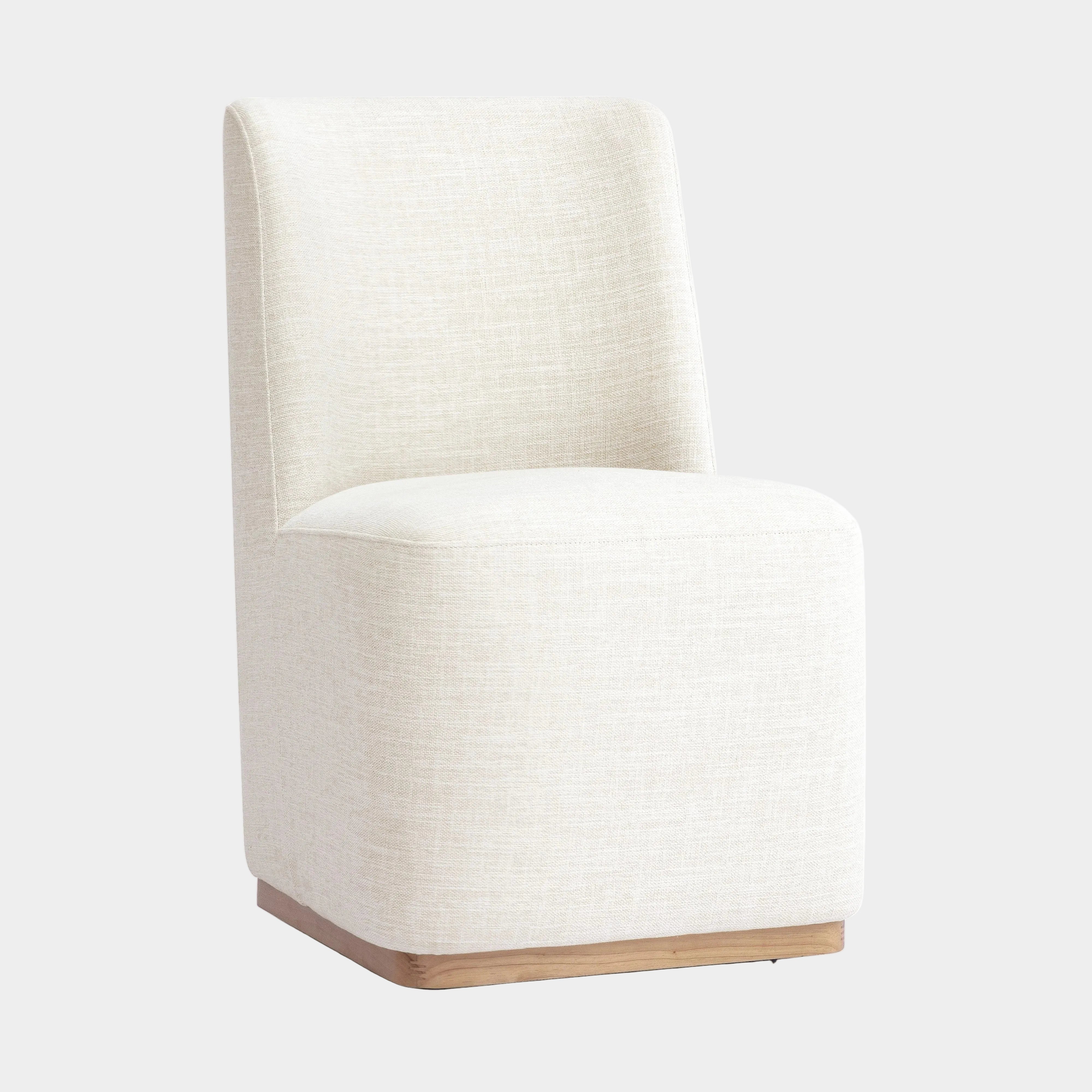 Melissa Performance Fabric Rolling Dining Chair