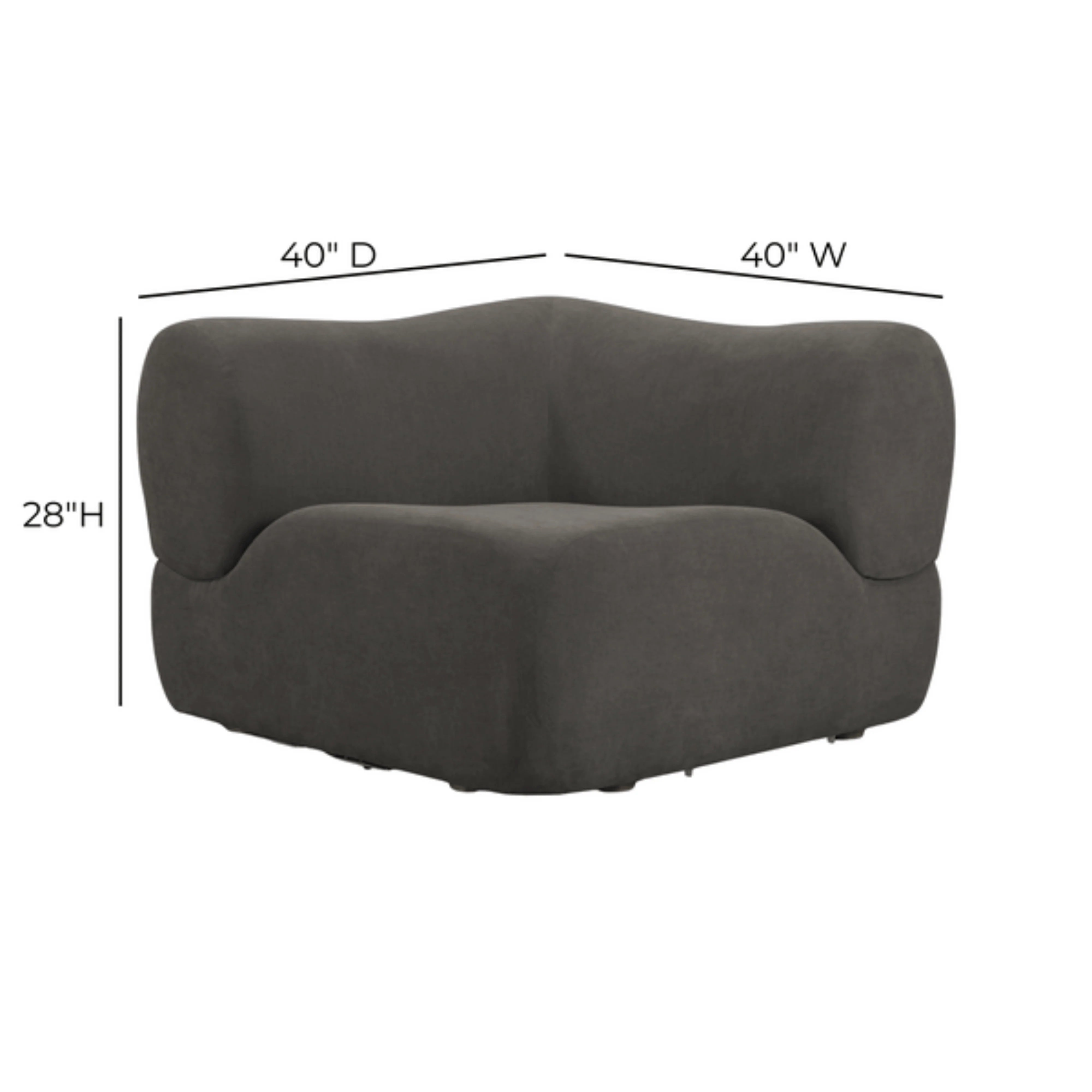 Zenith Contract-Grade Upcycled Fabric Corner Wedge