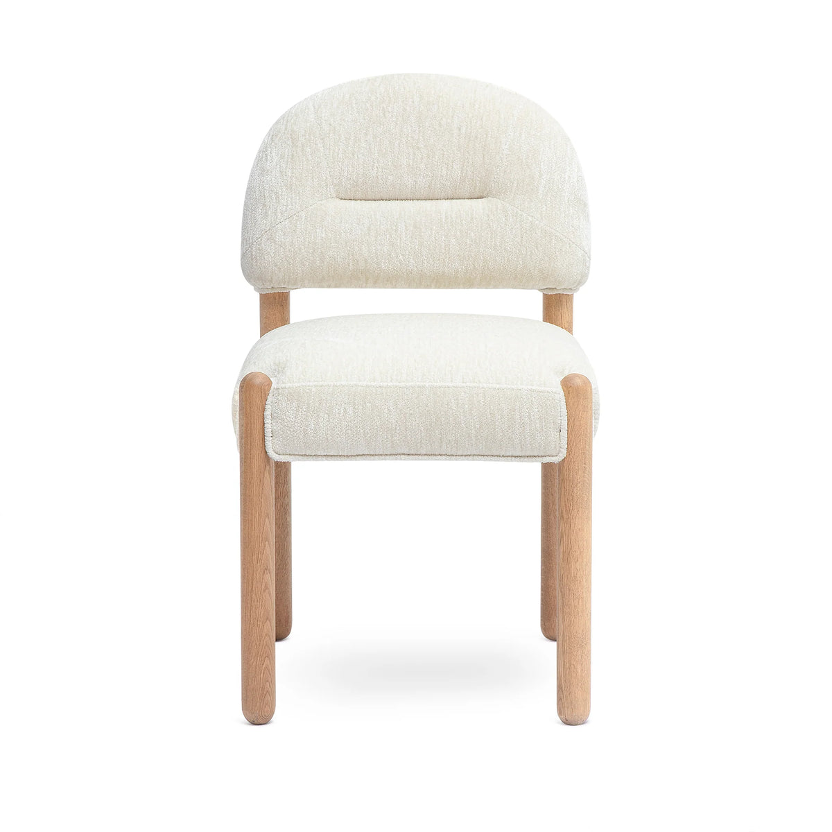 Bruno Thick Performance Chenille Arched Back Dining Chair
