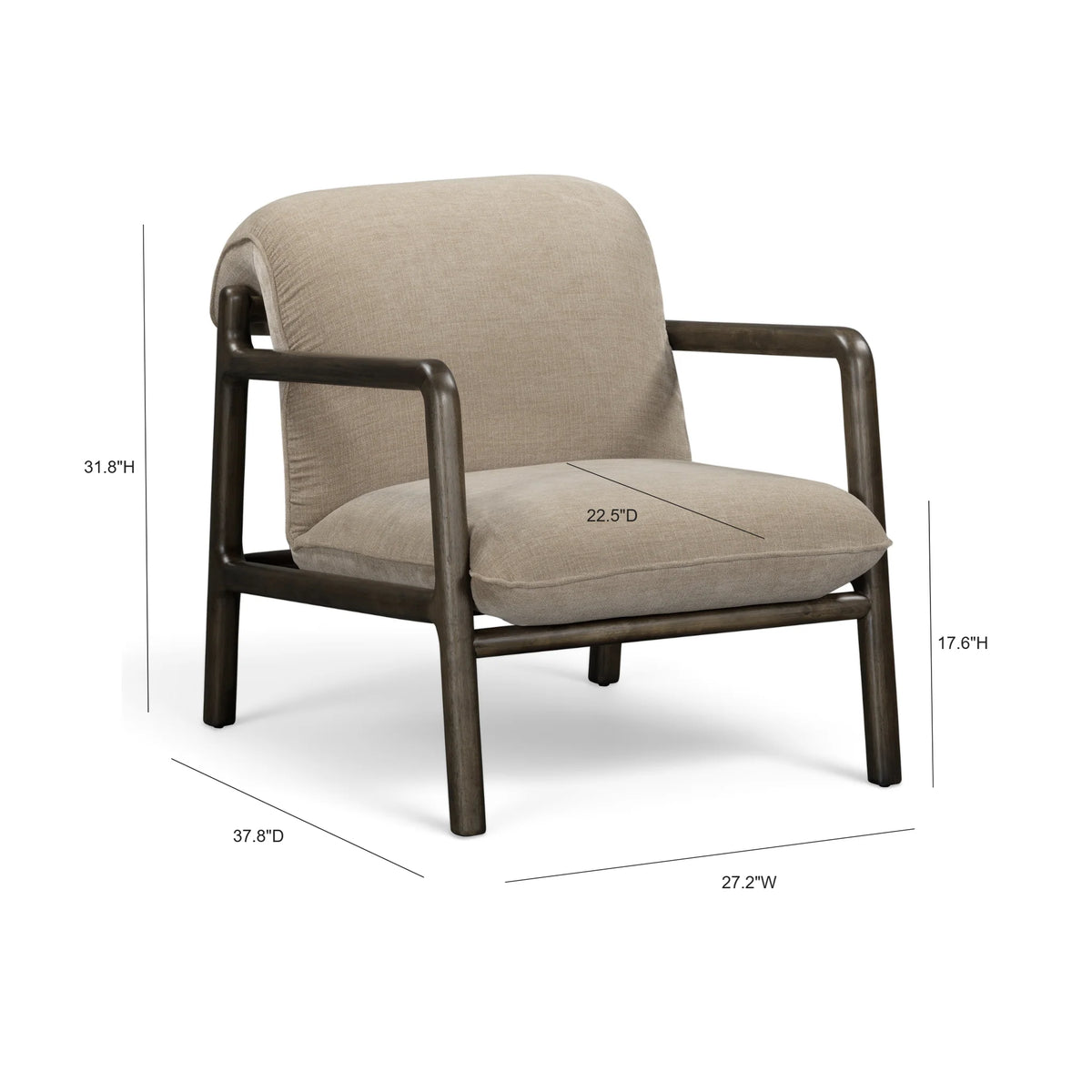 Vivienne Upcycled Performance Velvet Accent Chair