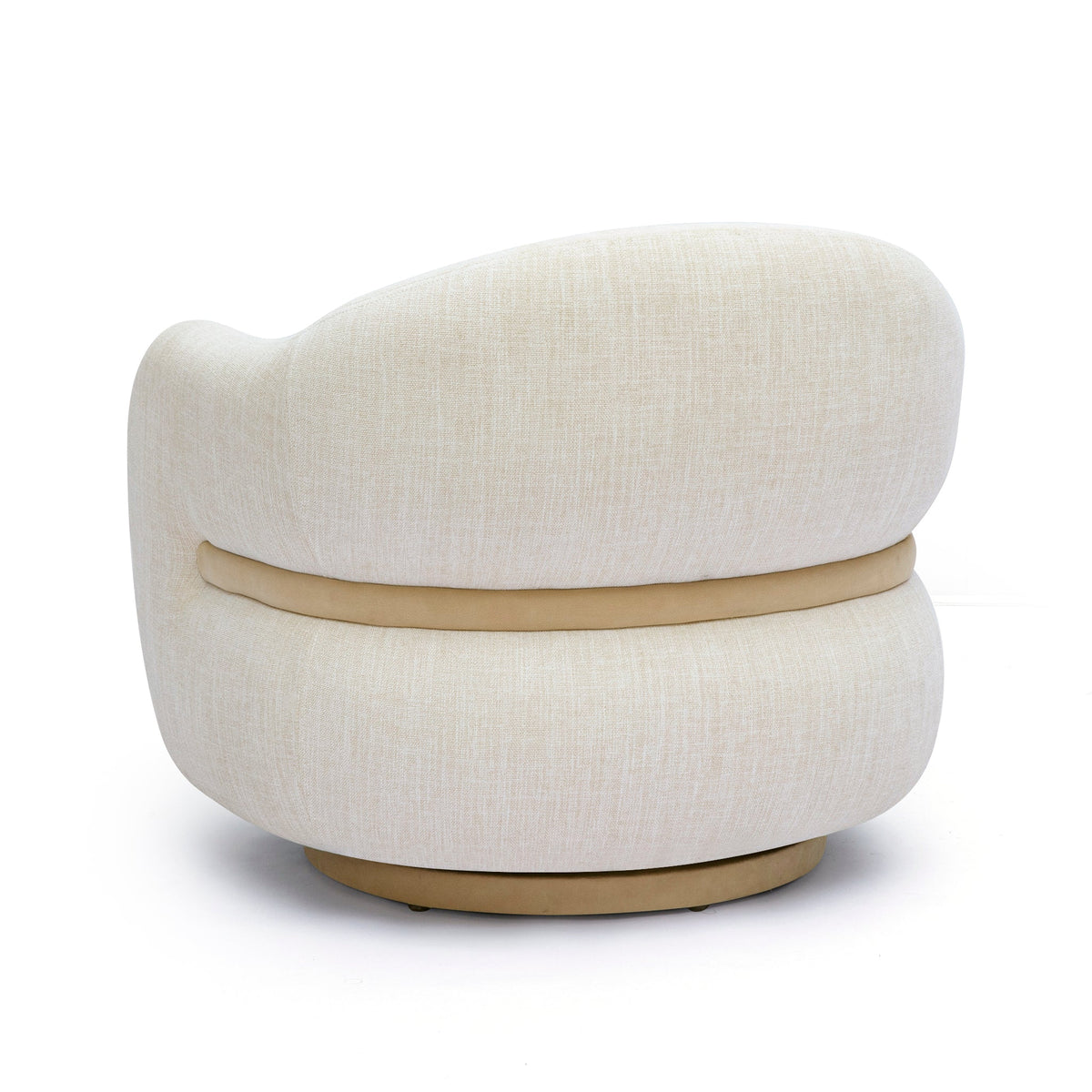 Salma Swivel Accent Chair - Cream