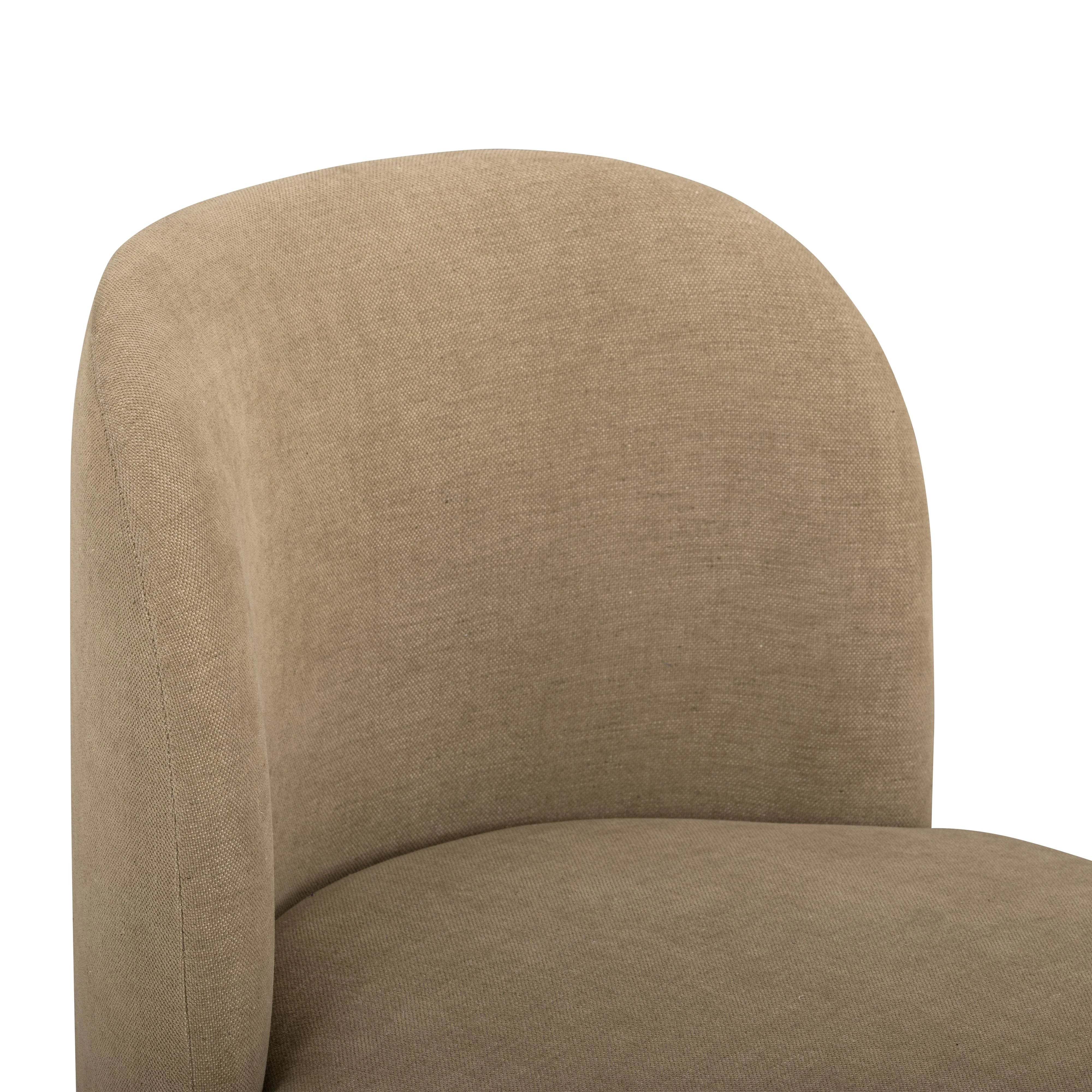 Persa Round Back Performance Chenille Dining Chair