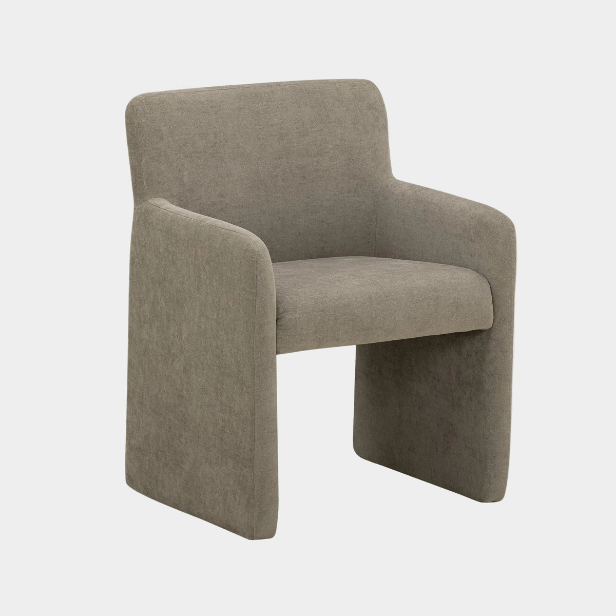 Crawley Performance Linen Chenille Dining Chair - Mink