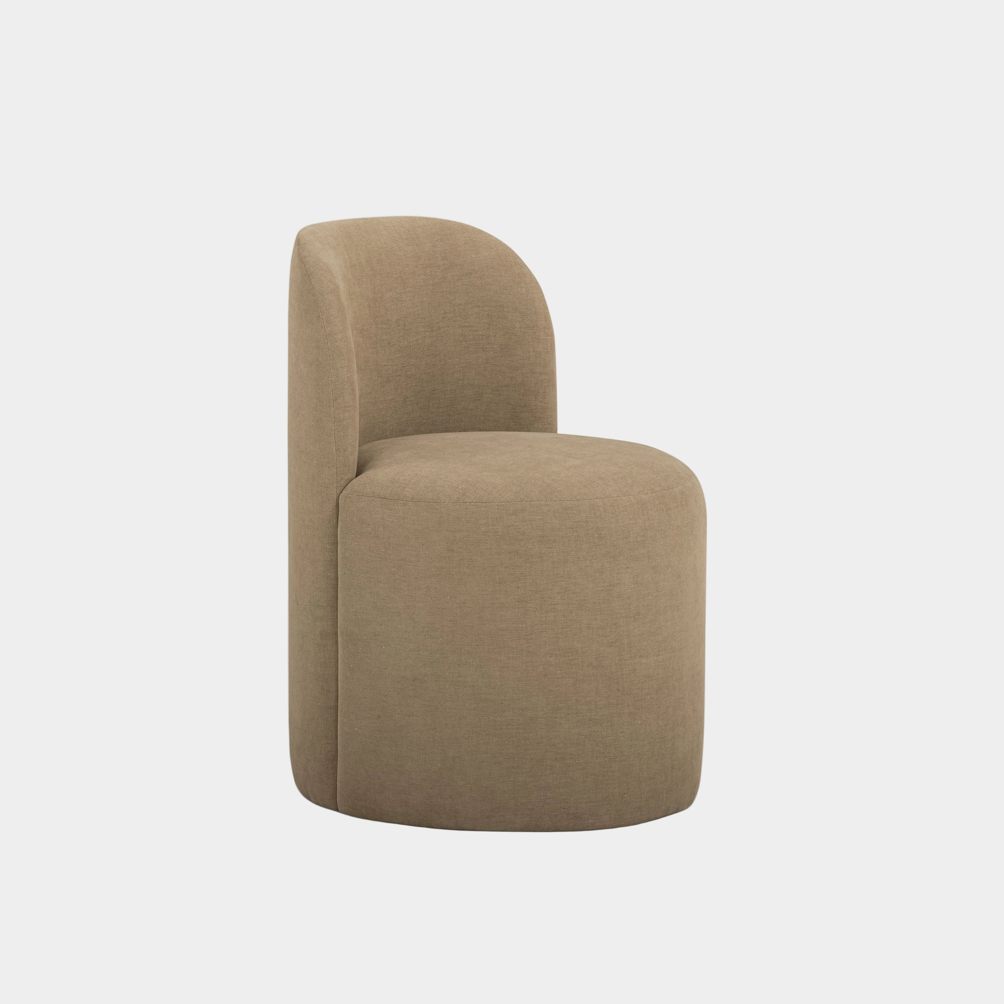 Persa Round Back Performance Chenille Dining Chair