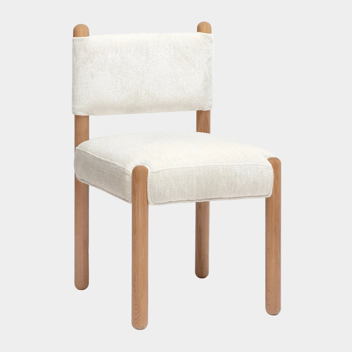 Bruno Thick Performance Chenille Straight Back Dining Chair