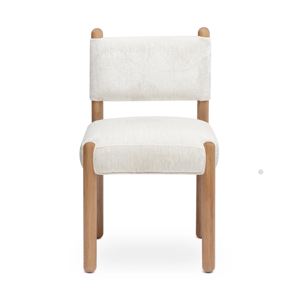 Bruno Thick Performance Chenille Straight Back Dining Chair
