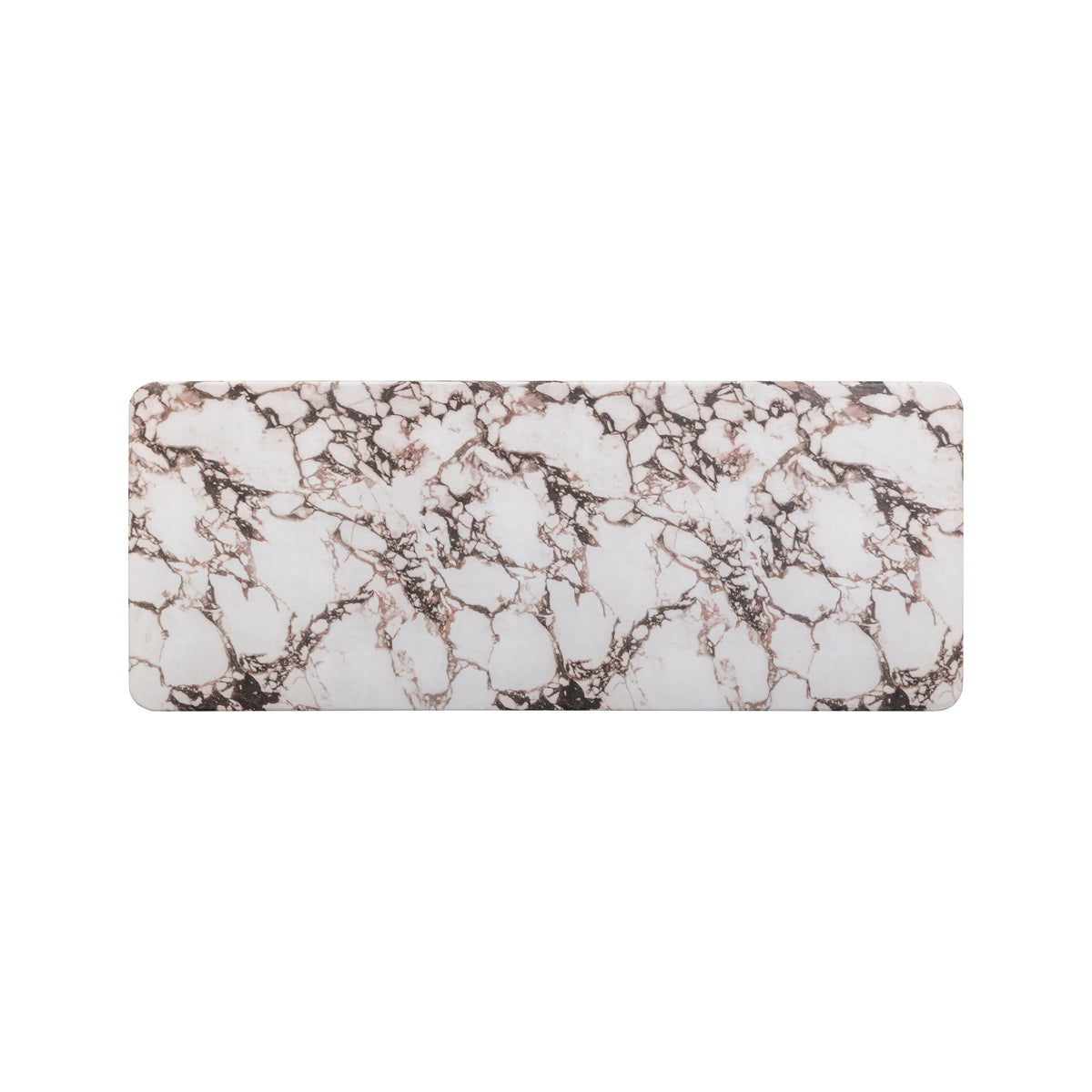 Janice 61" Faux Breccia Marble Console Desk