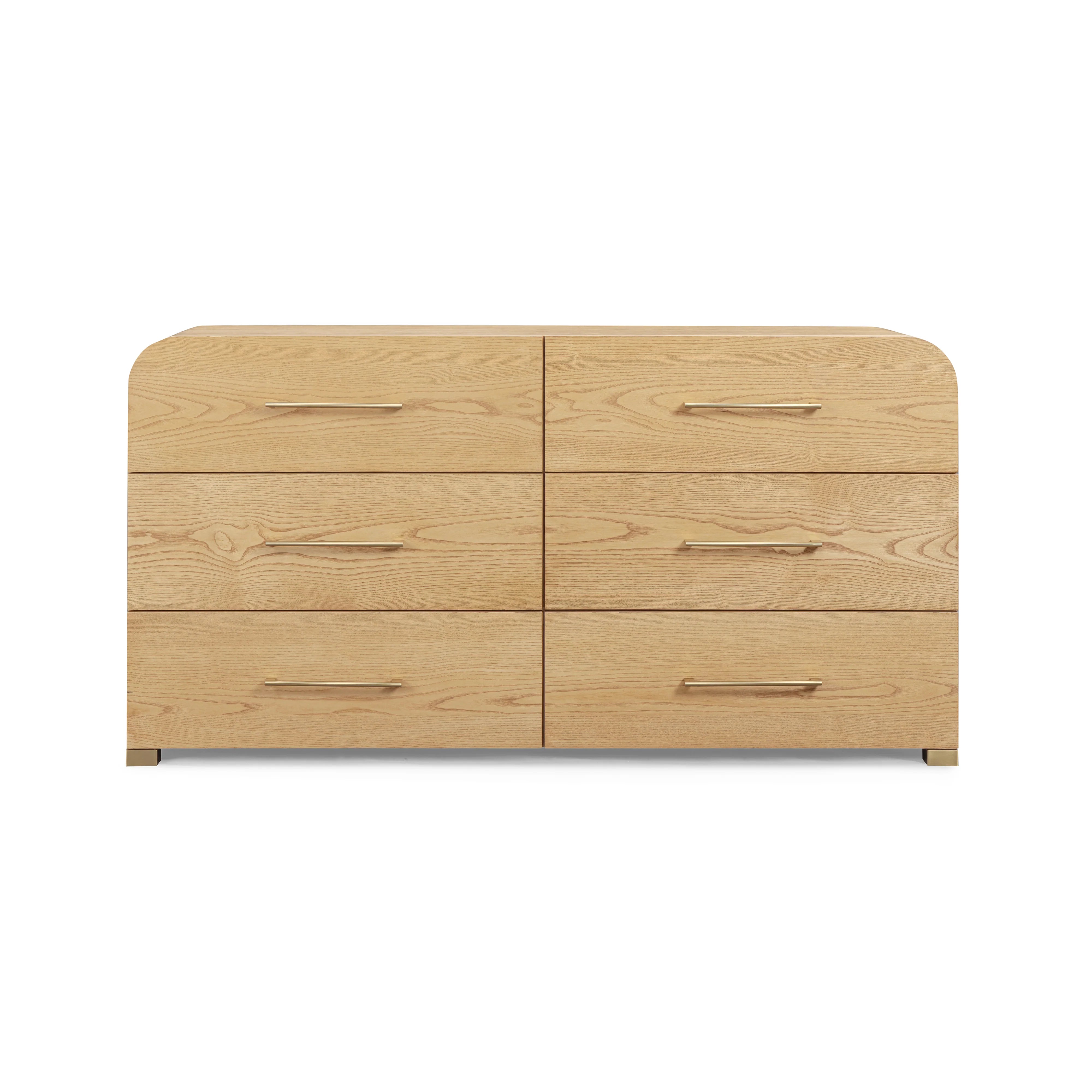 Marissa 62" Ash 6-Drawer Dresser