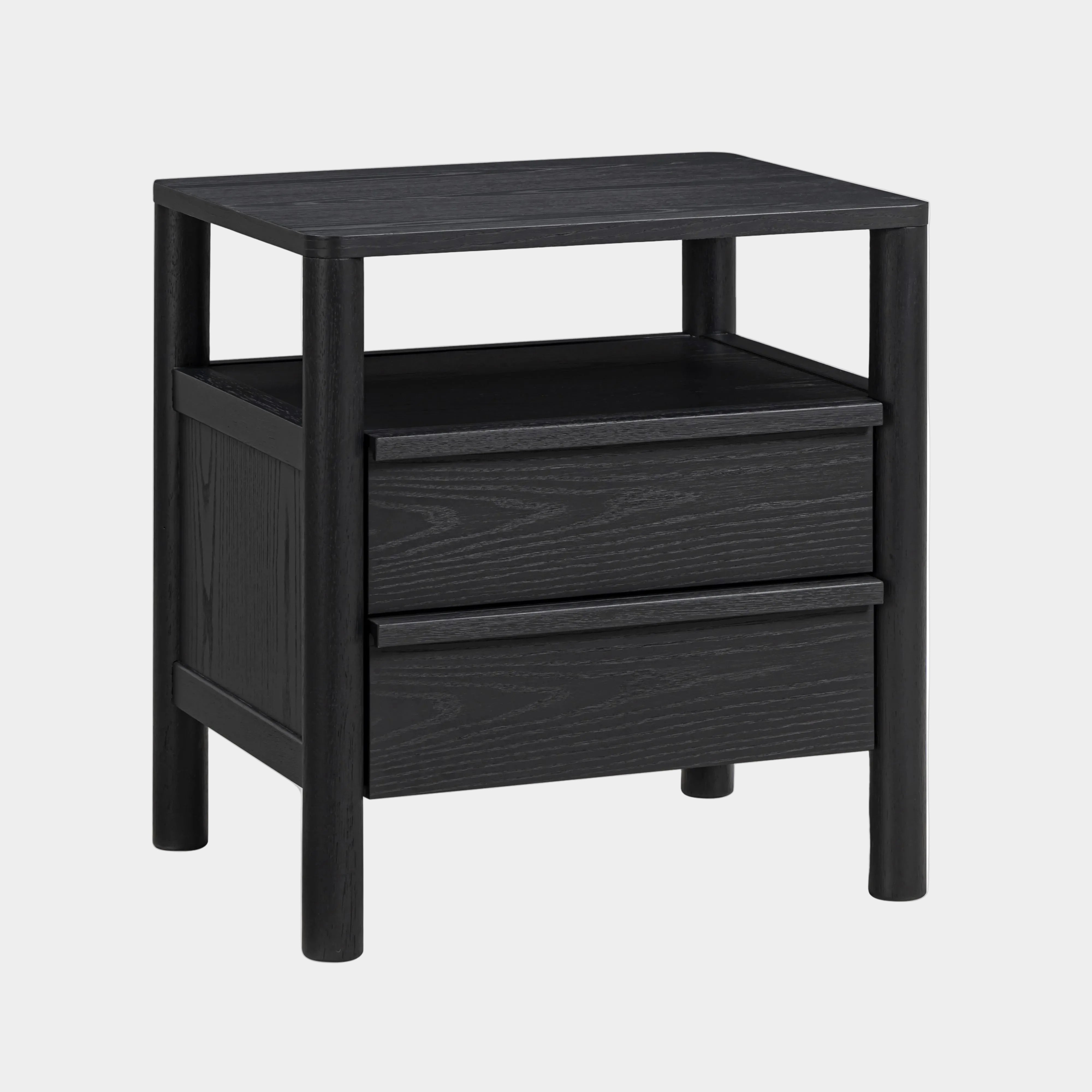 Tyra 22" Black Ash Nightstand