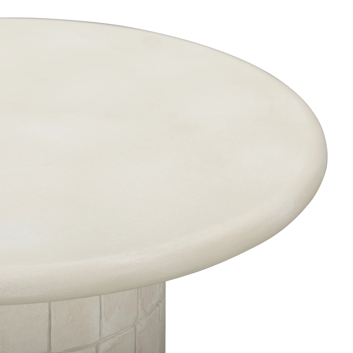 Fafo Beige Indoor/Outdoor Concrete Side Table