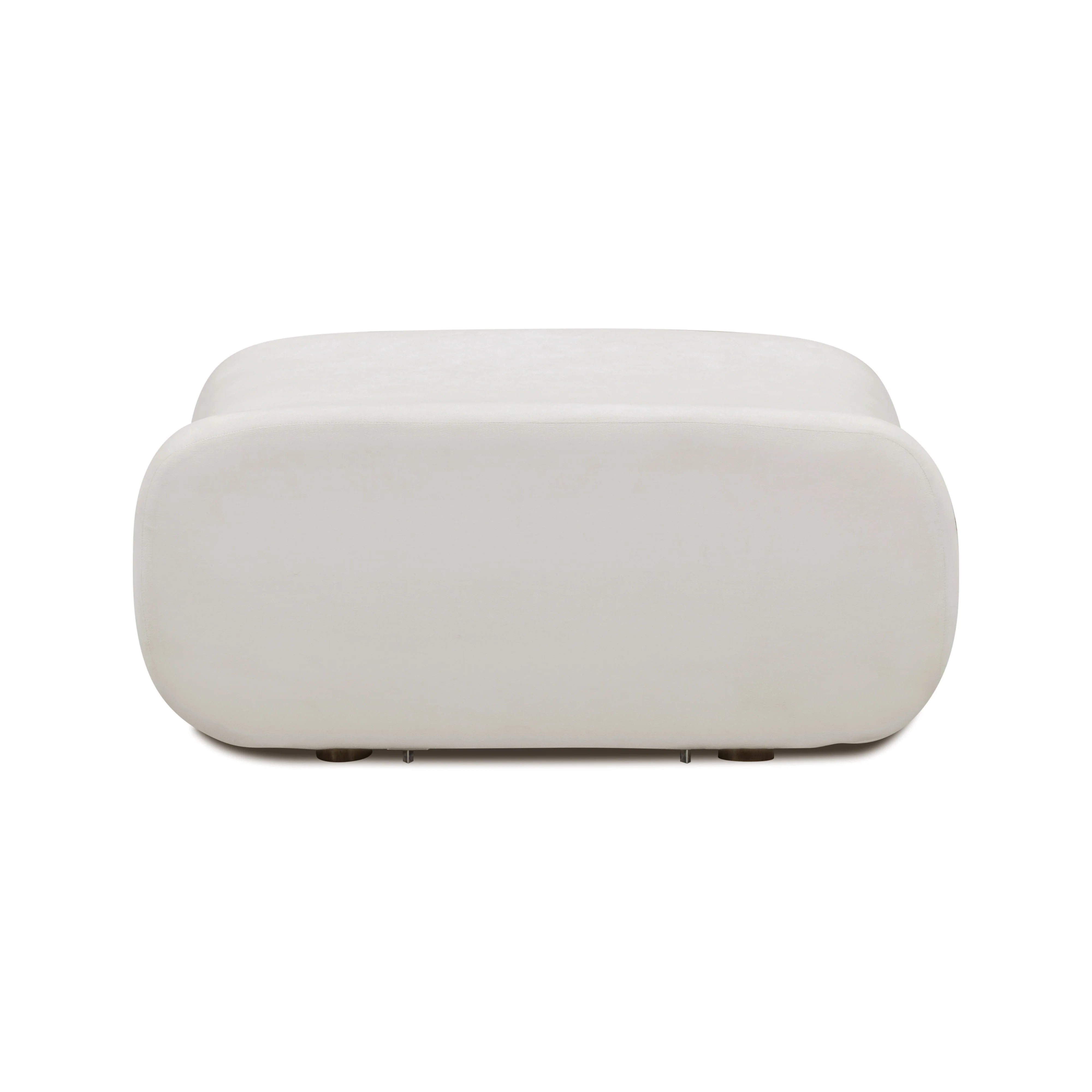 Zenith Contract-Grade Upcycled Fabric Ottoman