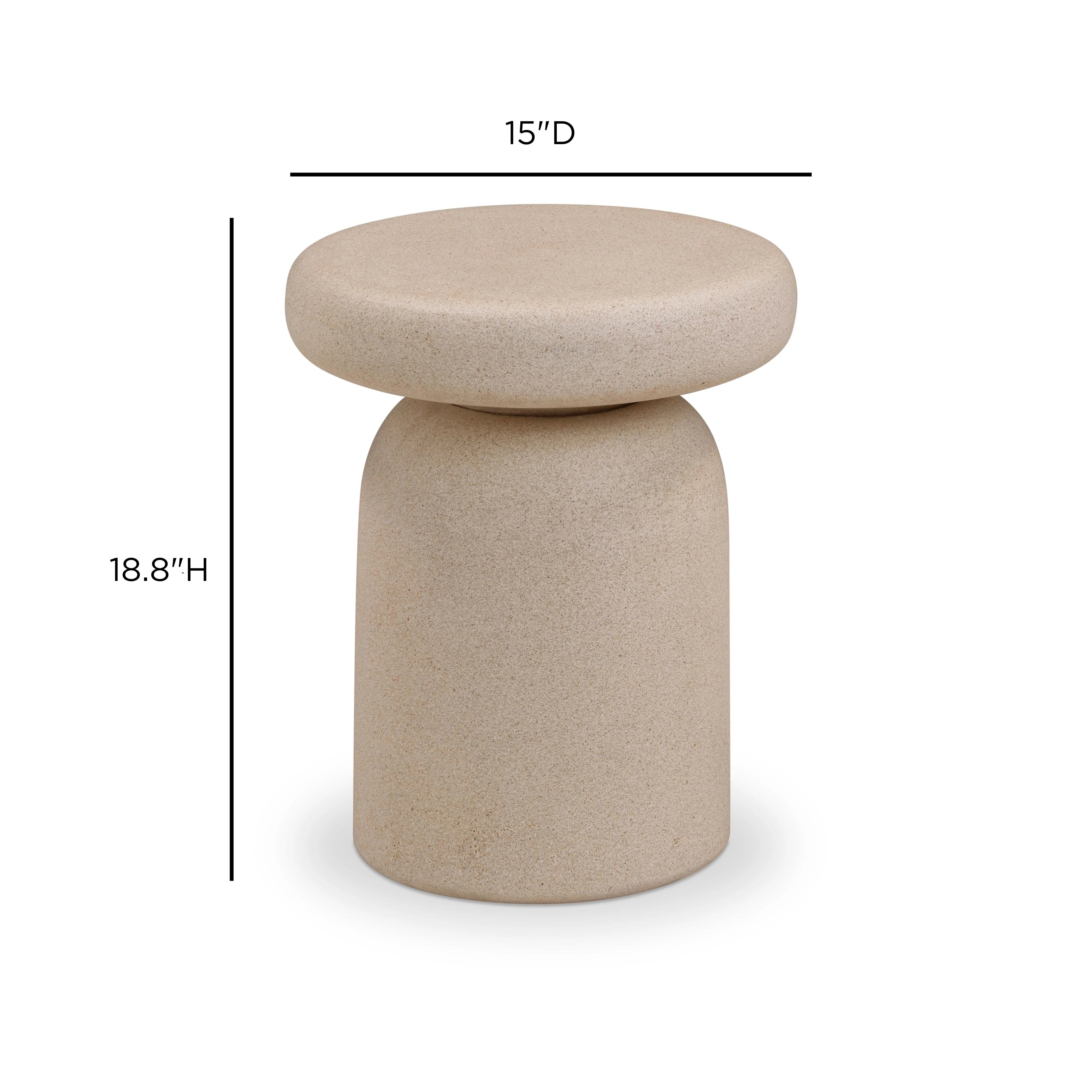 Lydia Concrete Indoor/Outdoor Side Table