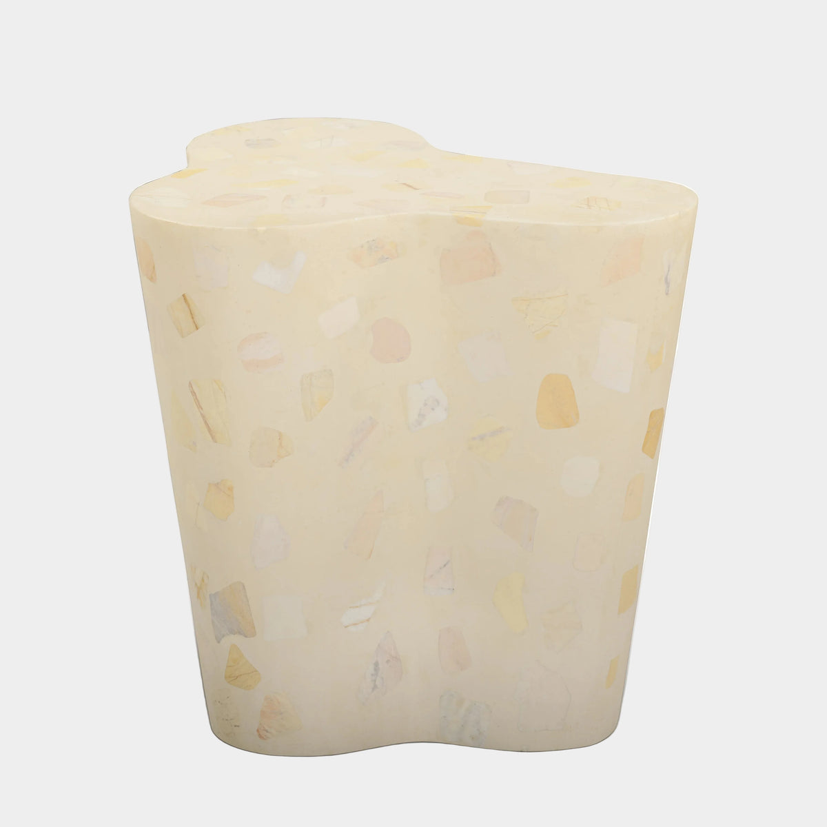 Slab Faux Terrazzo Indoor/Outdoor Side Table