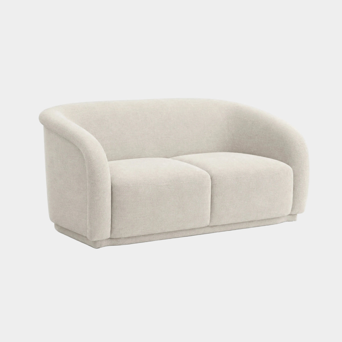 Canapé 2 places en velours plissé beige Yara par Inspire Me! Home Decor
