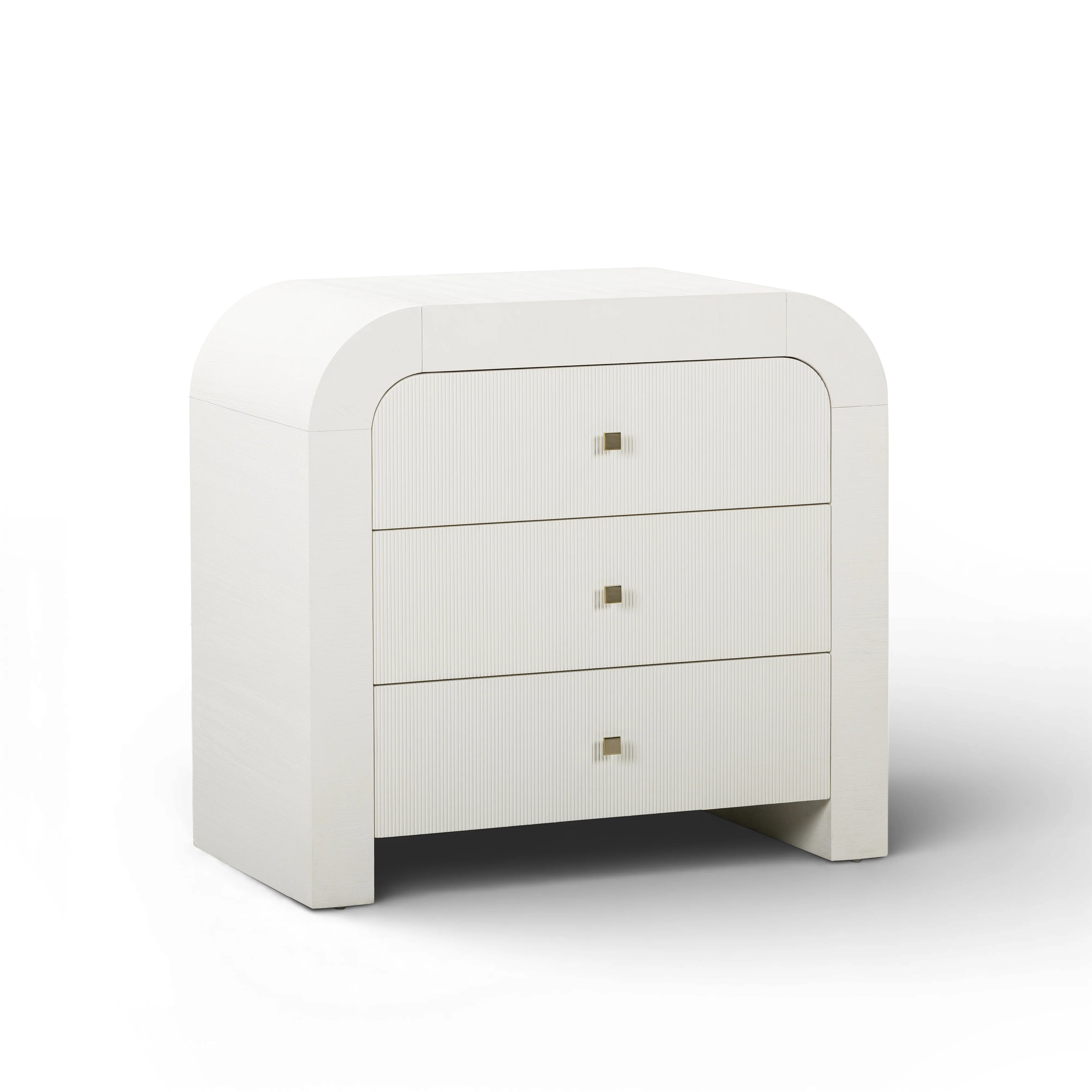 Hump 38" Arched 3-Drawer Bedside Chest