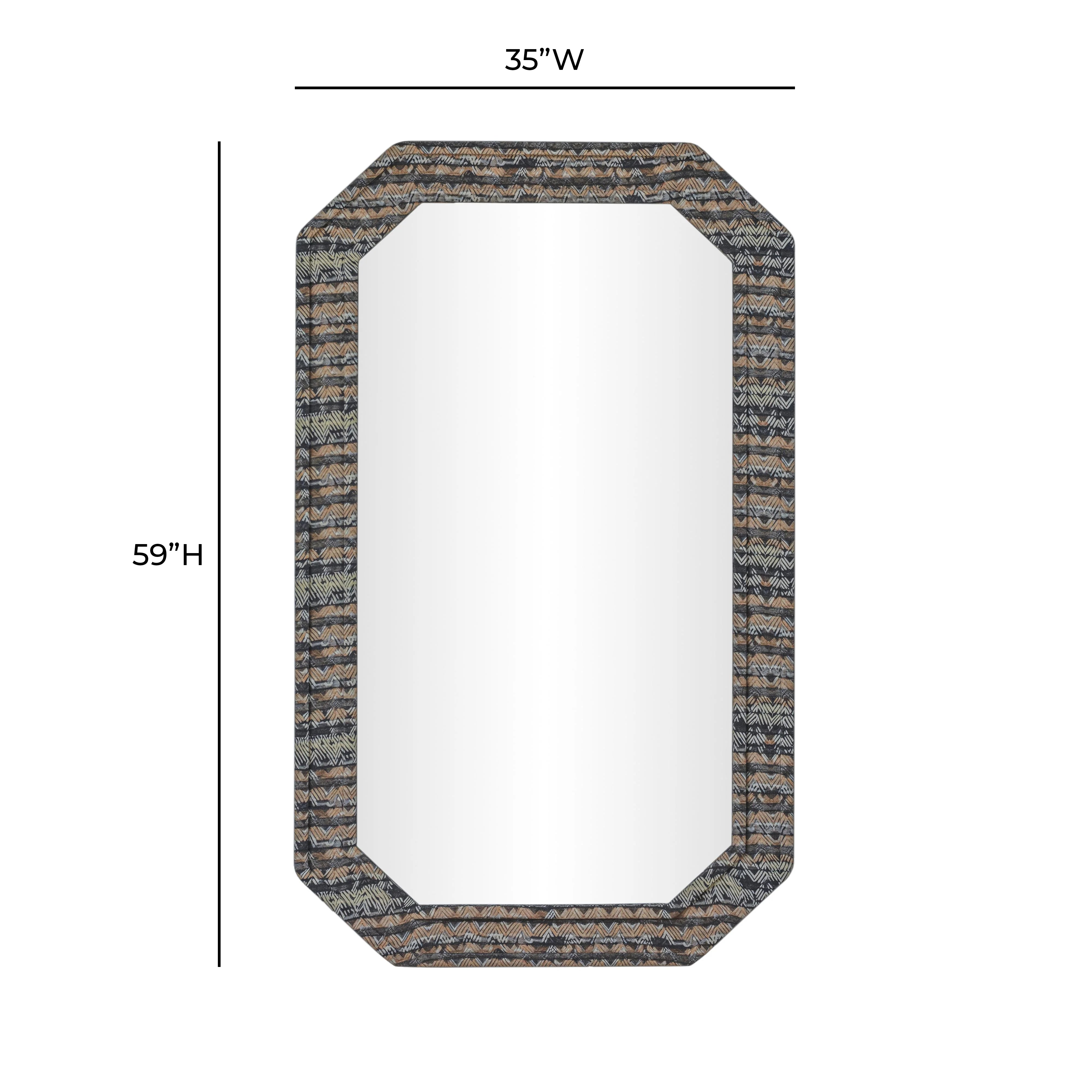Charlene 35"X59" Jewel Wall Mirror