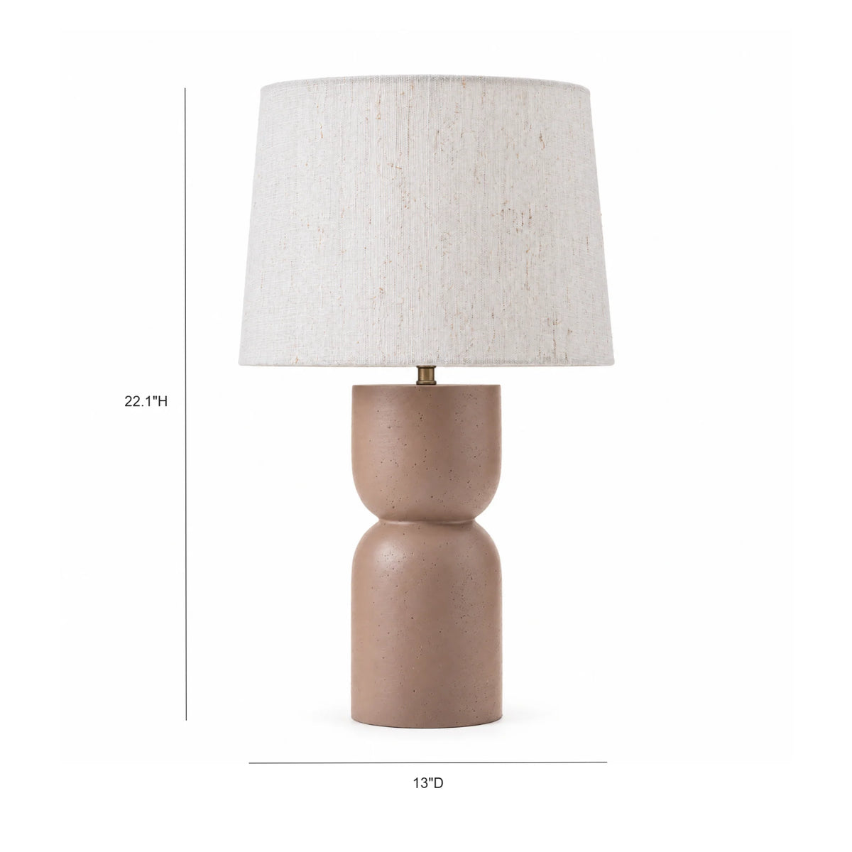 Astrea Brown Stonecast Table Lamp