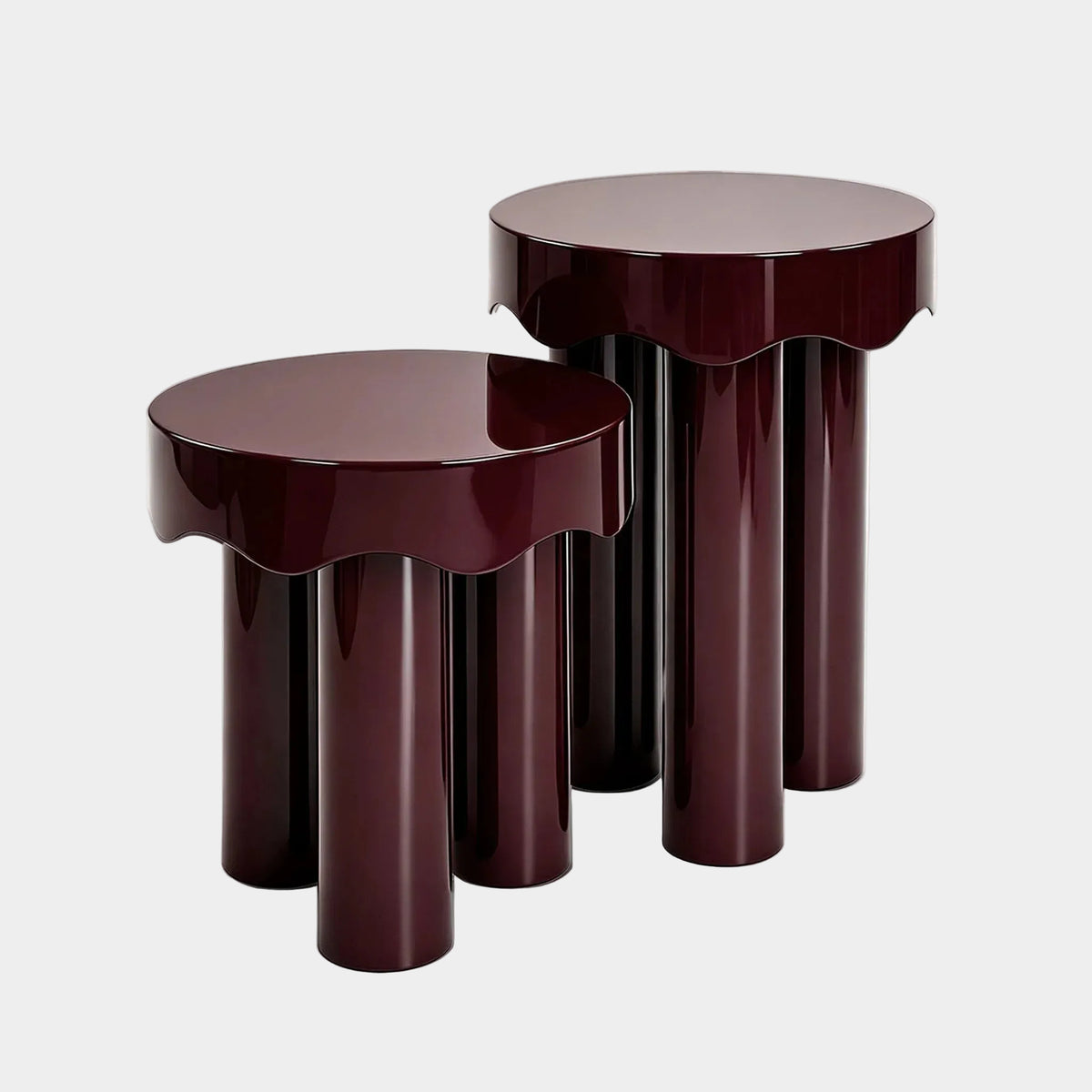 Casper High Gloss Nesting Side Table Set