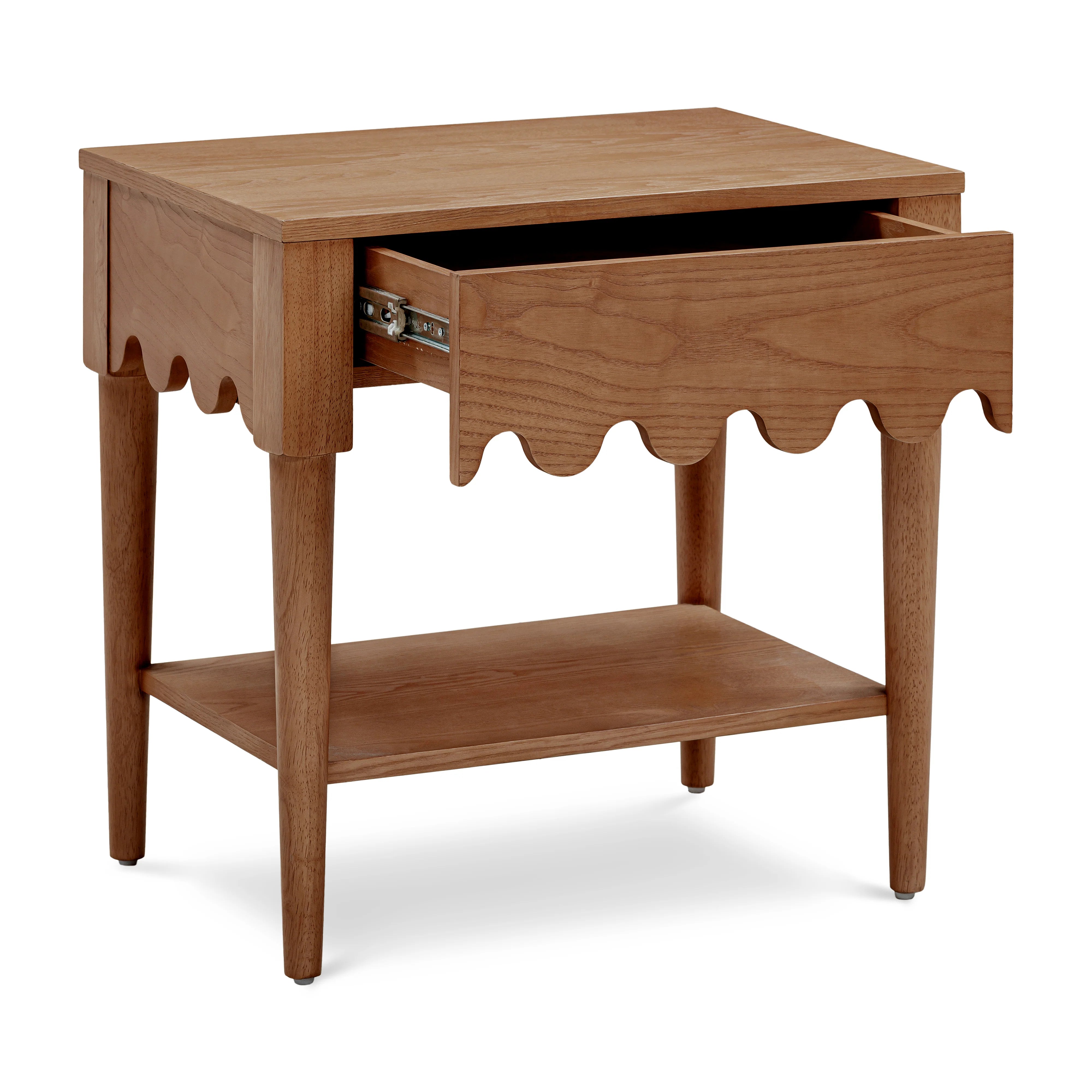 Table de chevet en frêne naturel Oodle
