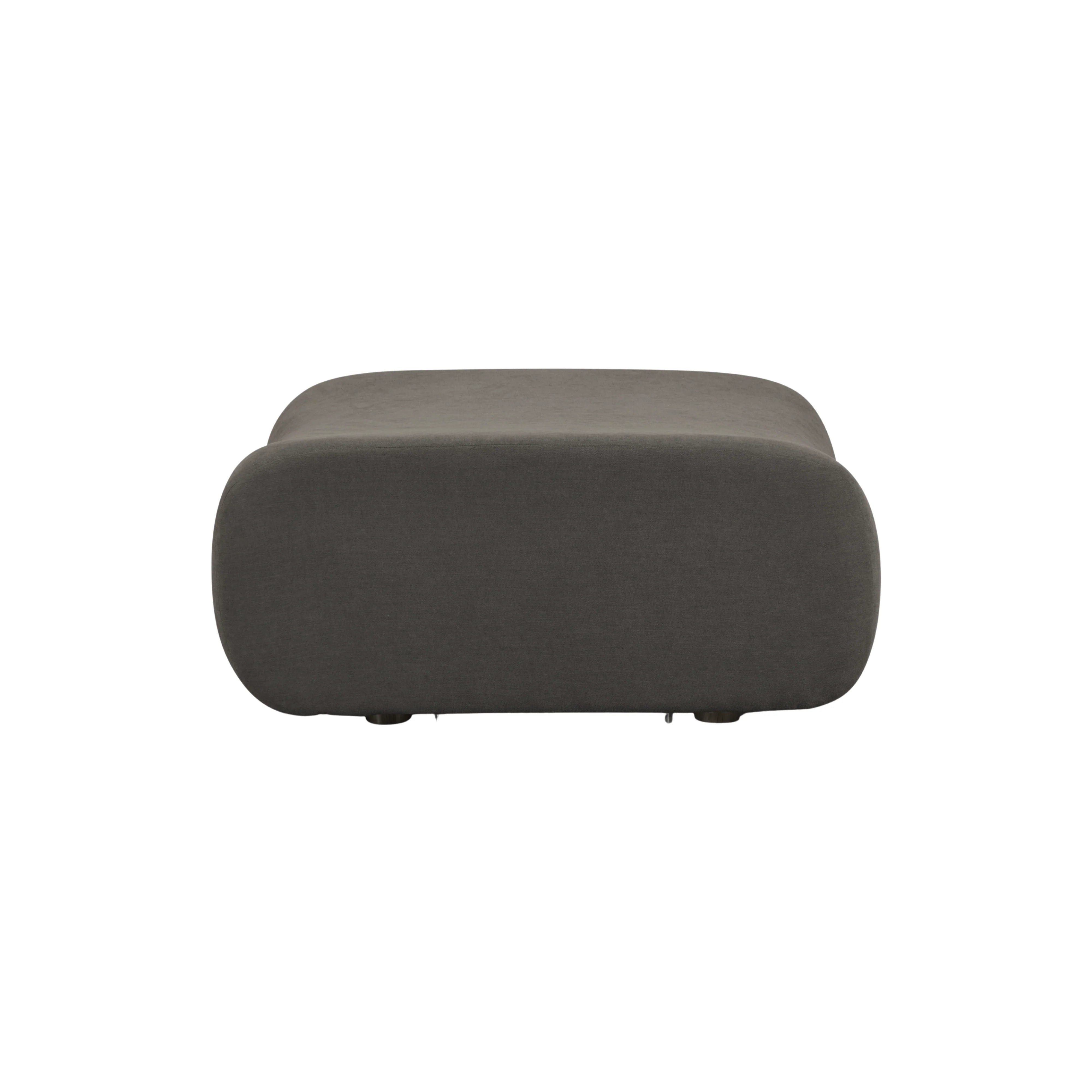 Zenith Contract-Grade Upcycled Fabric Ottoman