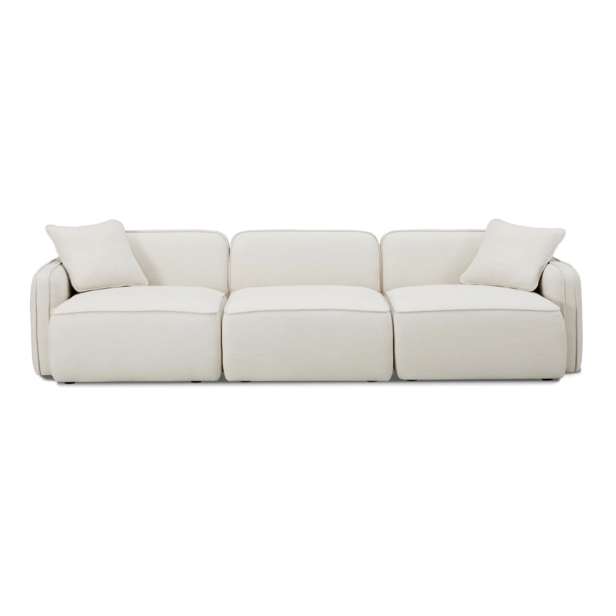 Travie 112" Performance Corduroy Velvet Modular Sofa