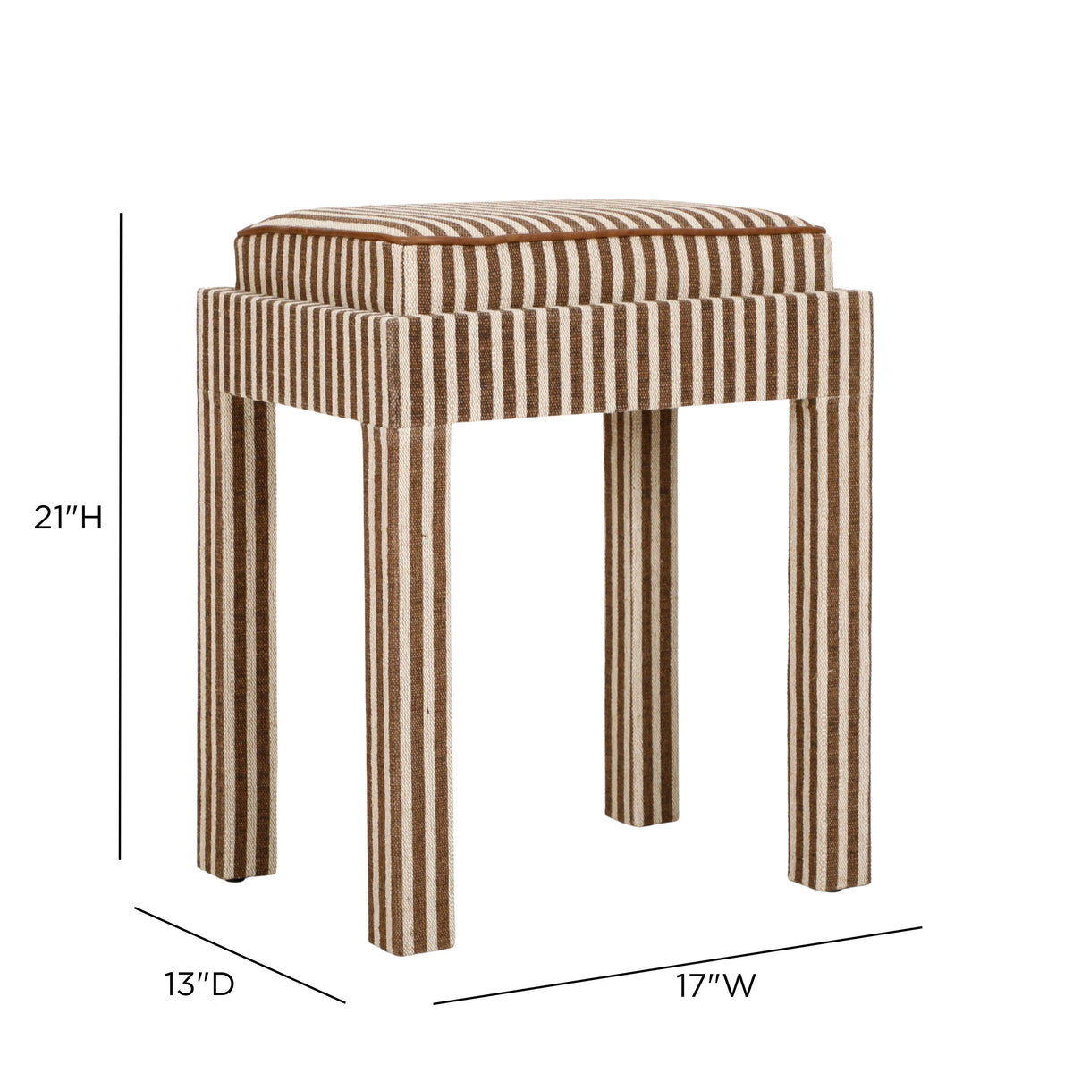 Kora Cotton Jute Contract-Grade Accent Stool