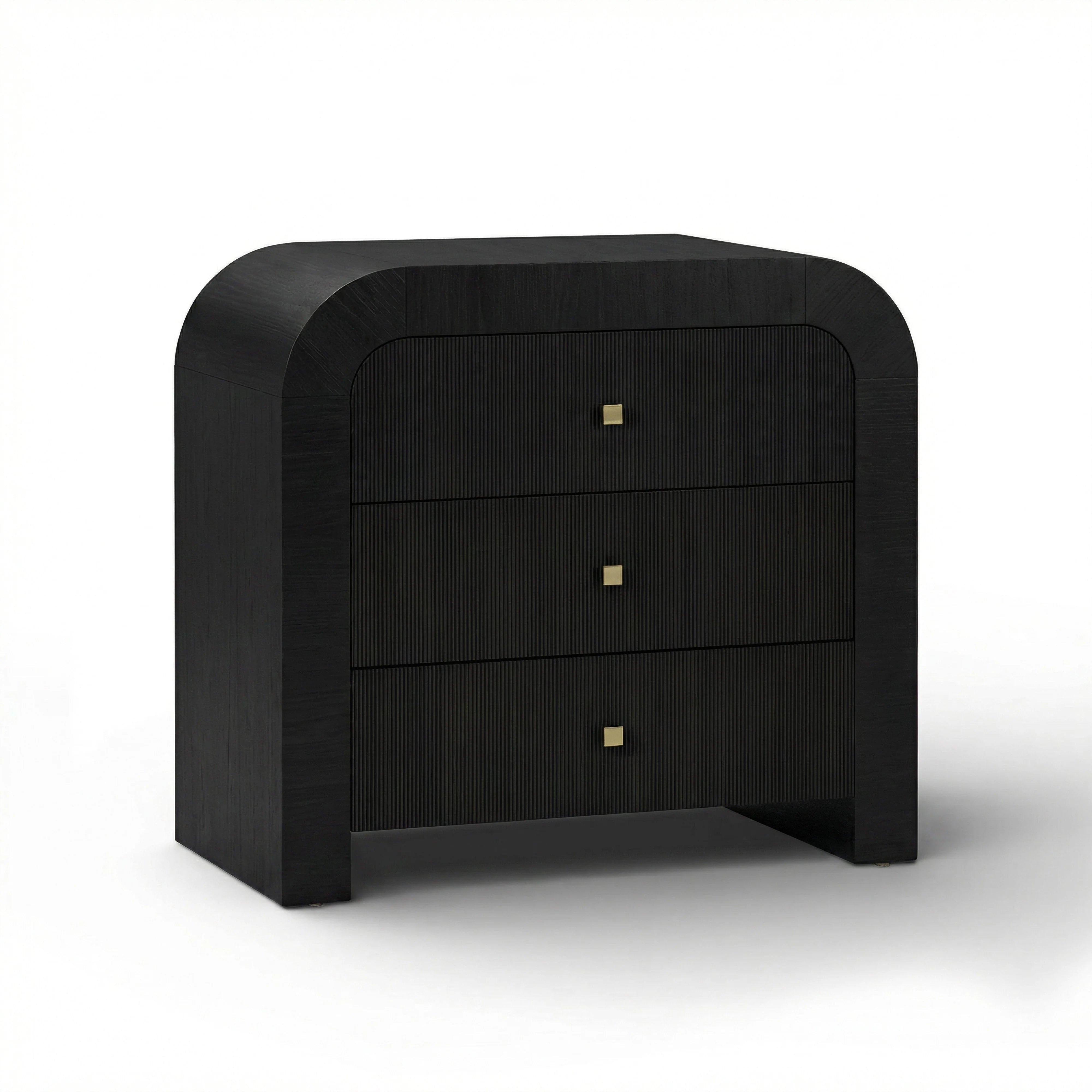 Hump 38" Arched 3-Drawer Bedside Chest