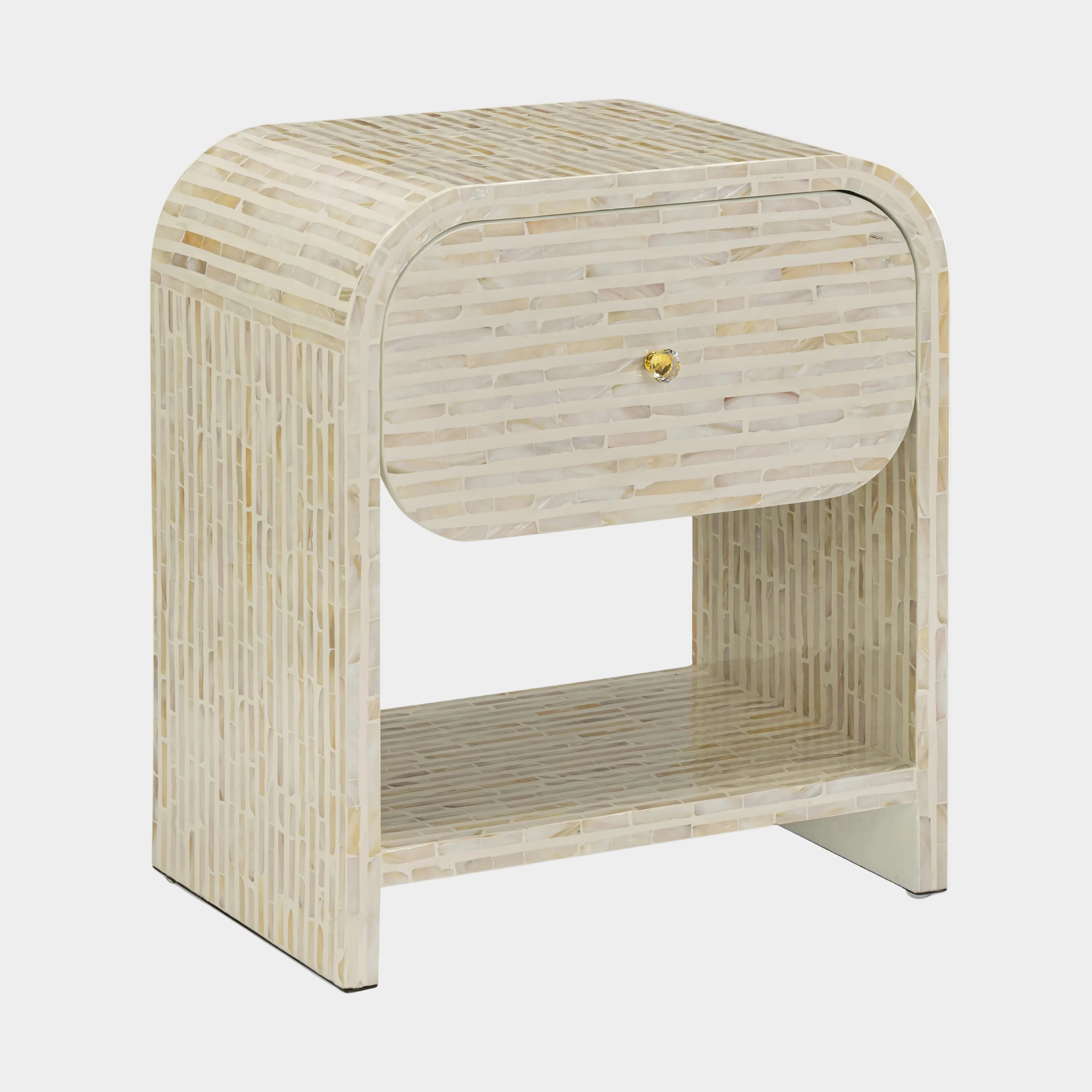 Borno 20" Mother of Pearl Nightstand