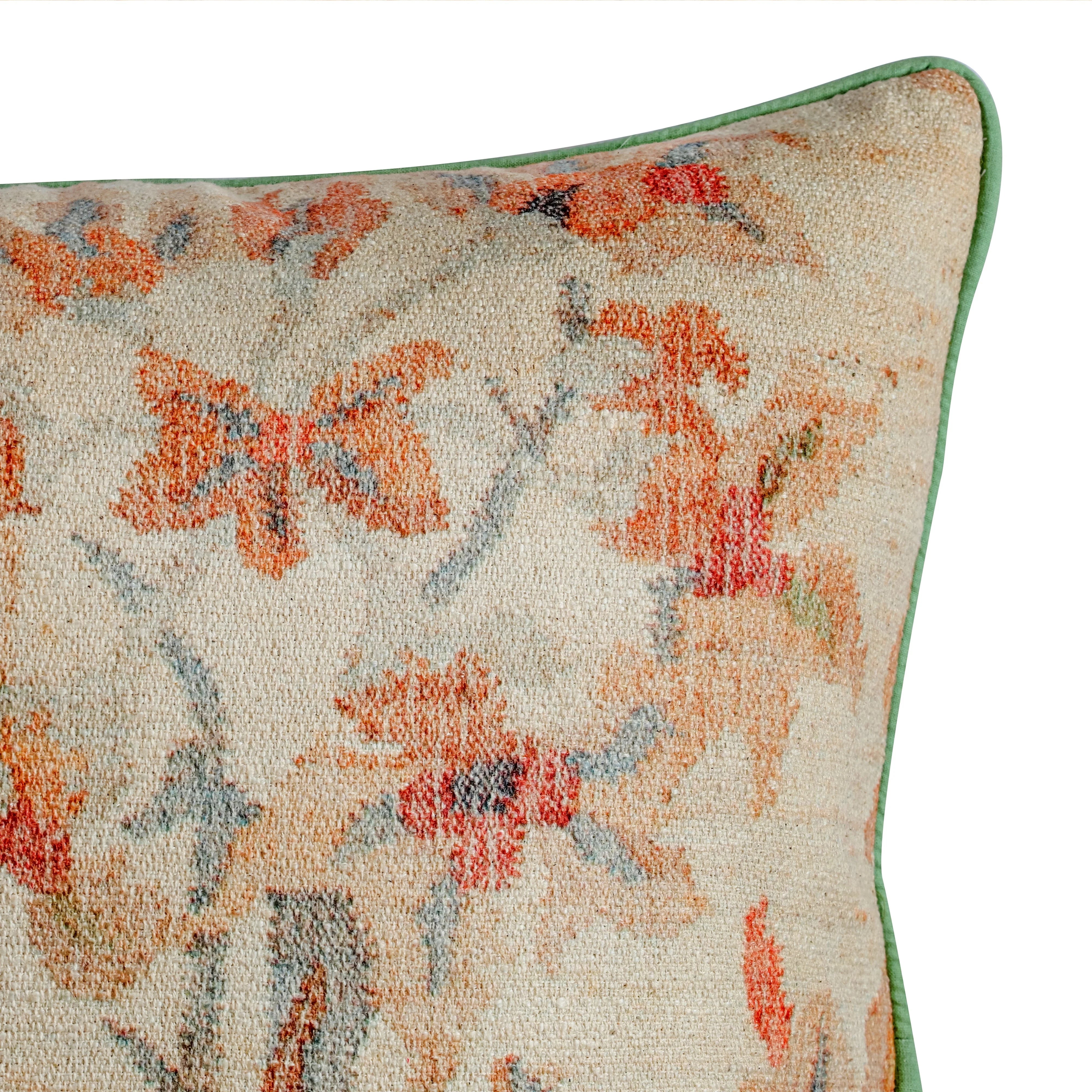 Taman 20" Natural Cotton Throw Pillow