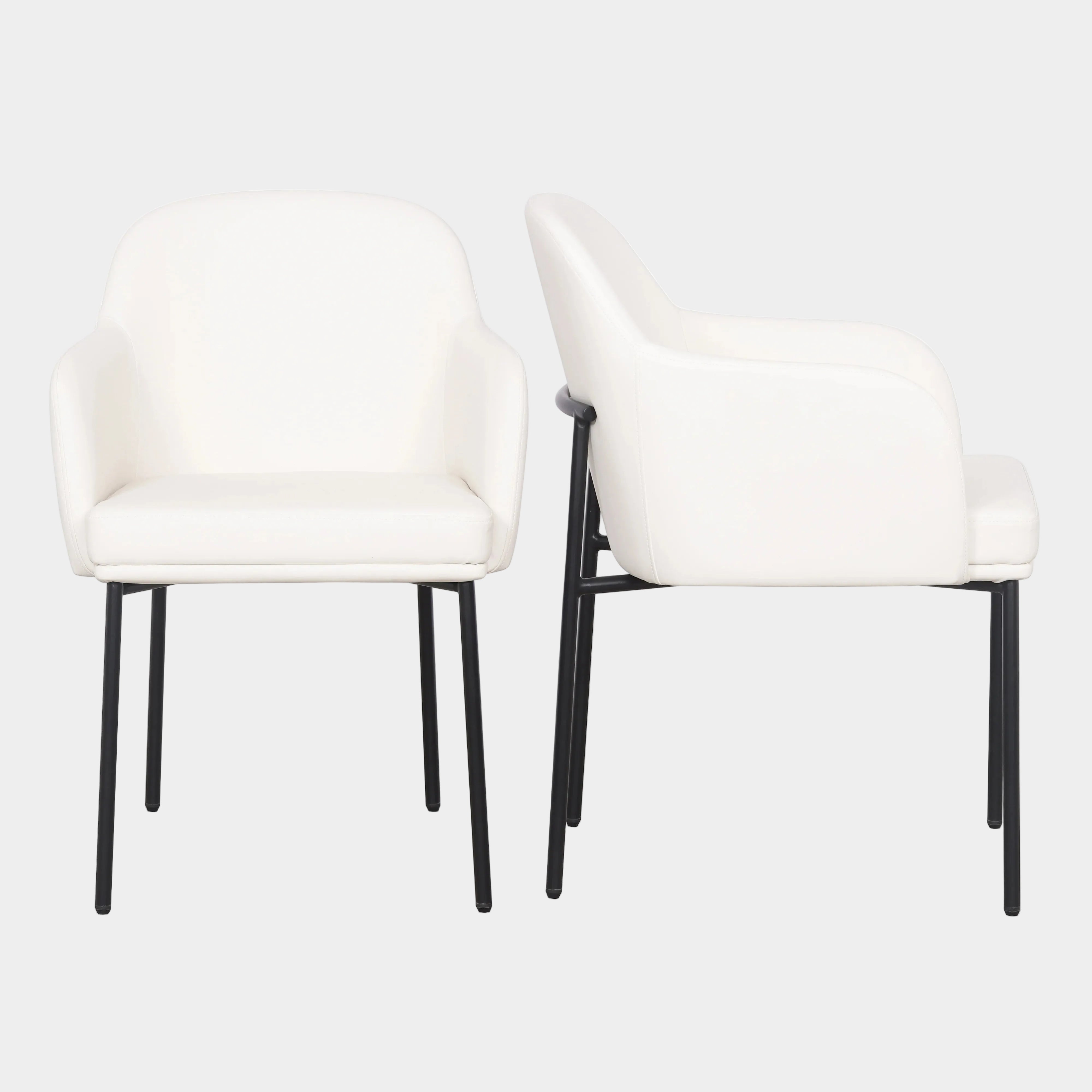 Sydney Performance Vegan Leather Armchair - Set of 2
