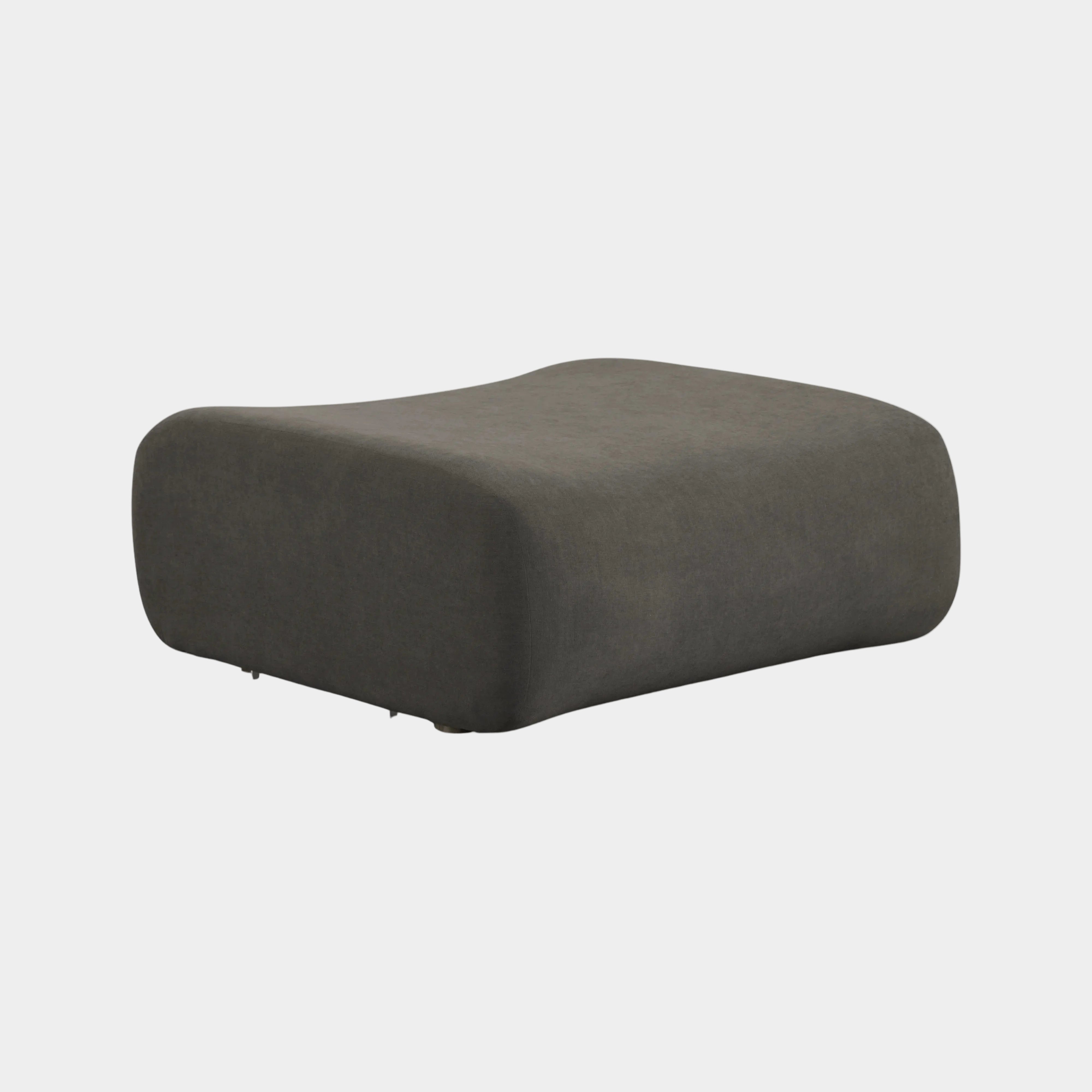 Zenith Contract-Grade Upcycled Fabric Ottoman